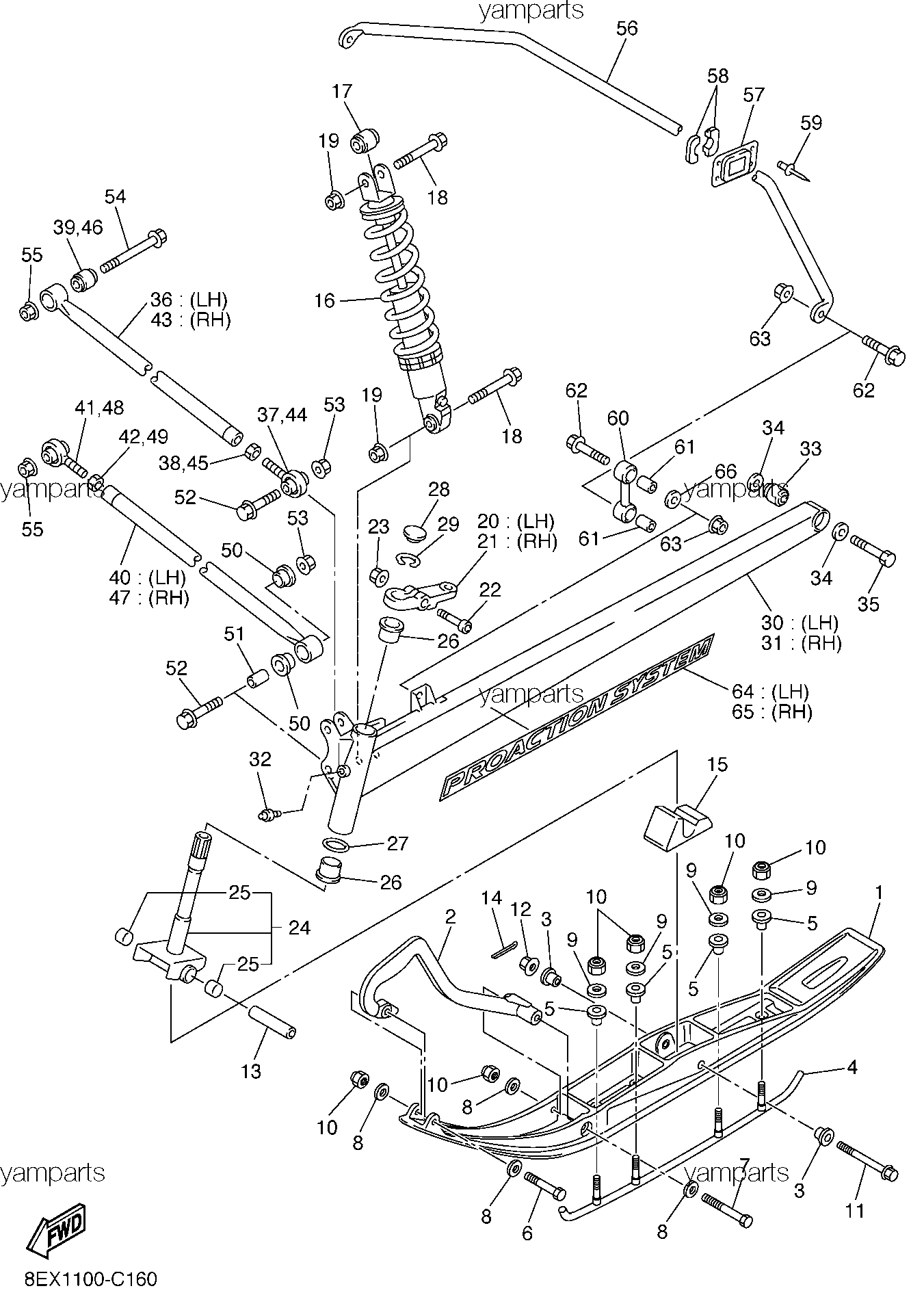 Лыжи, передняя подвеска