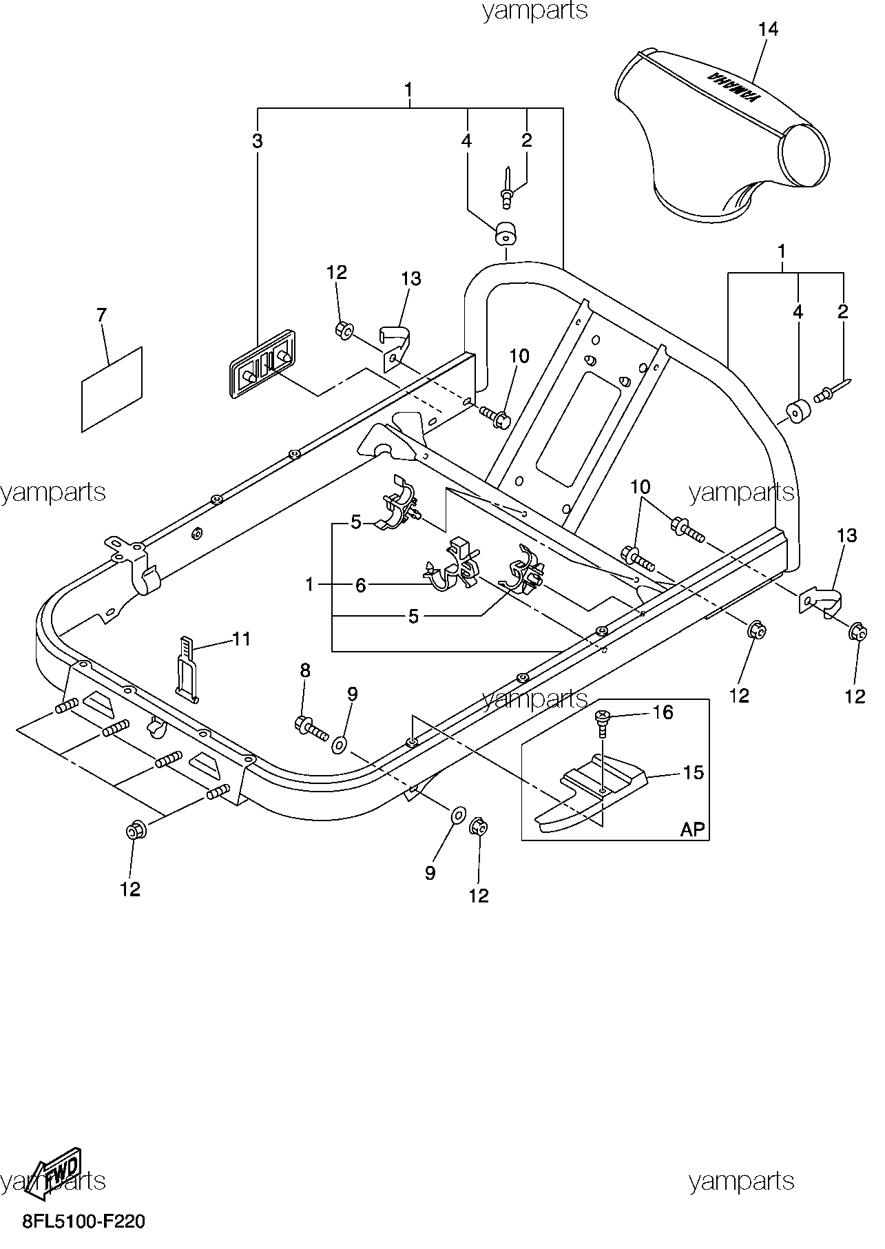 Рамка рулевая