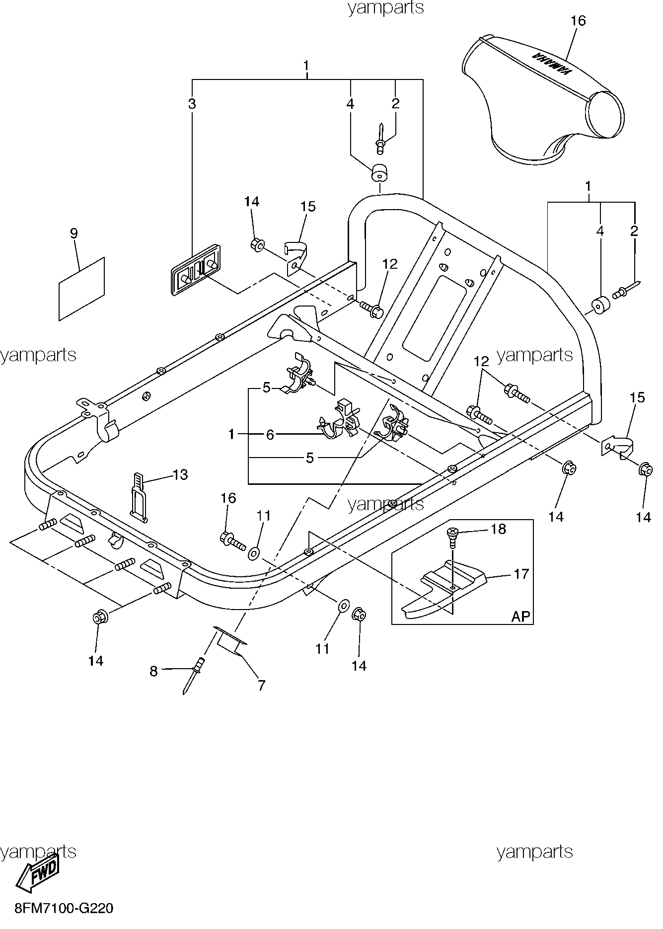 Рамка рулевая