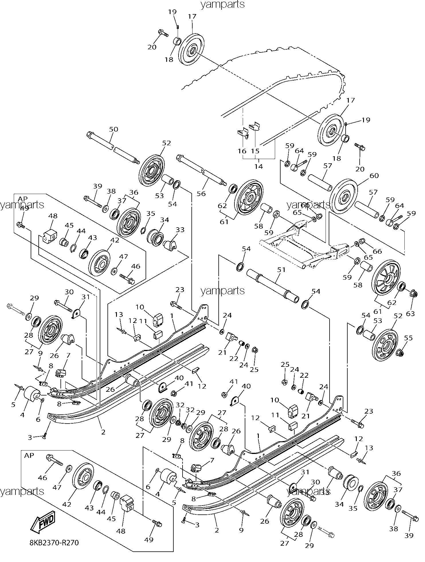 Ролики, гусеница, склизы