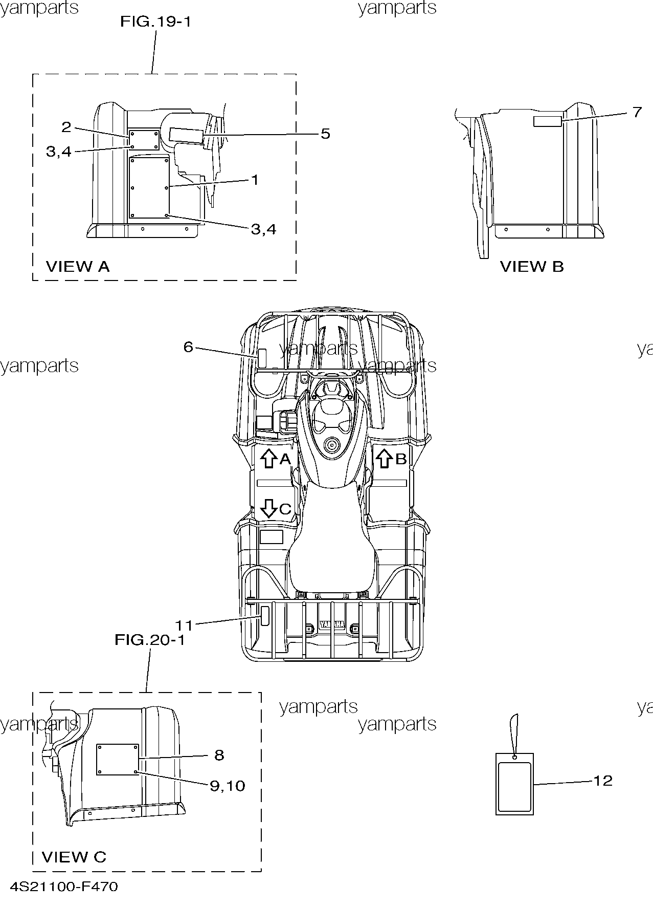 Наклейки предупреждения (США)