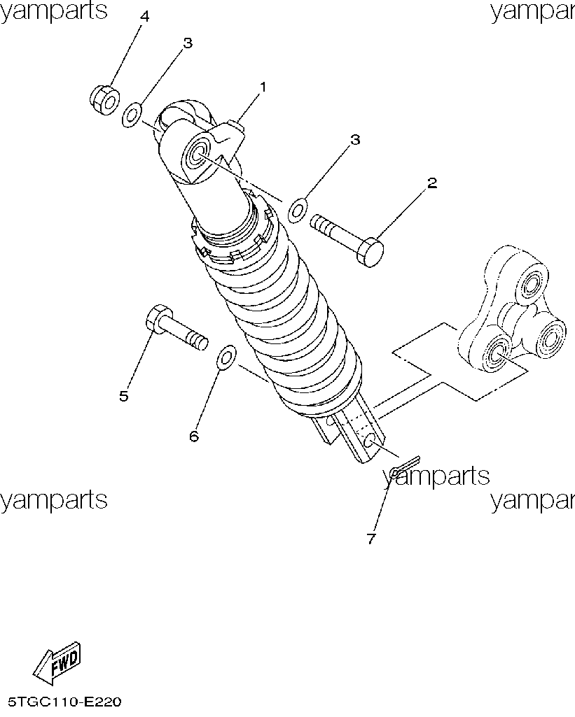 Задний амортизатор