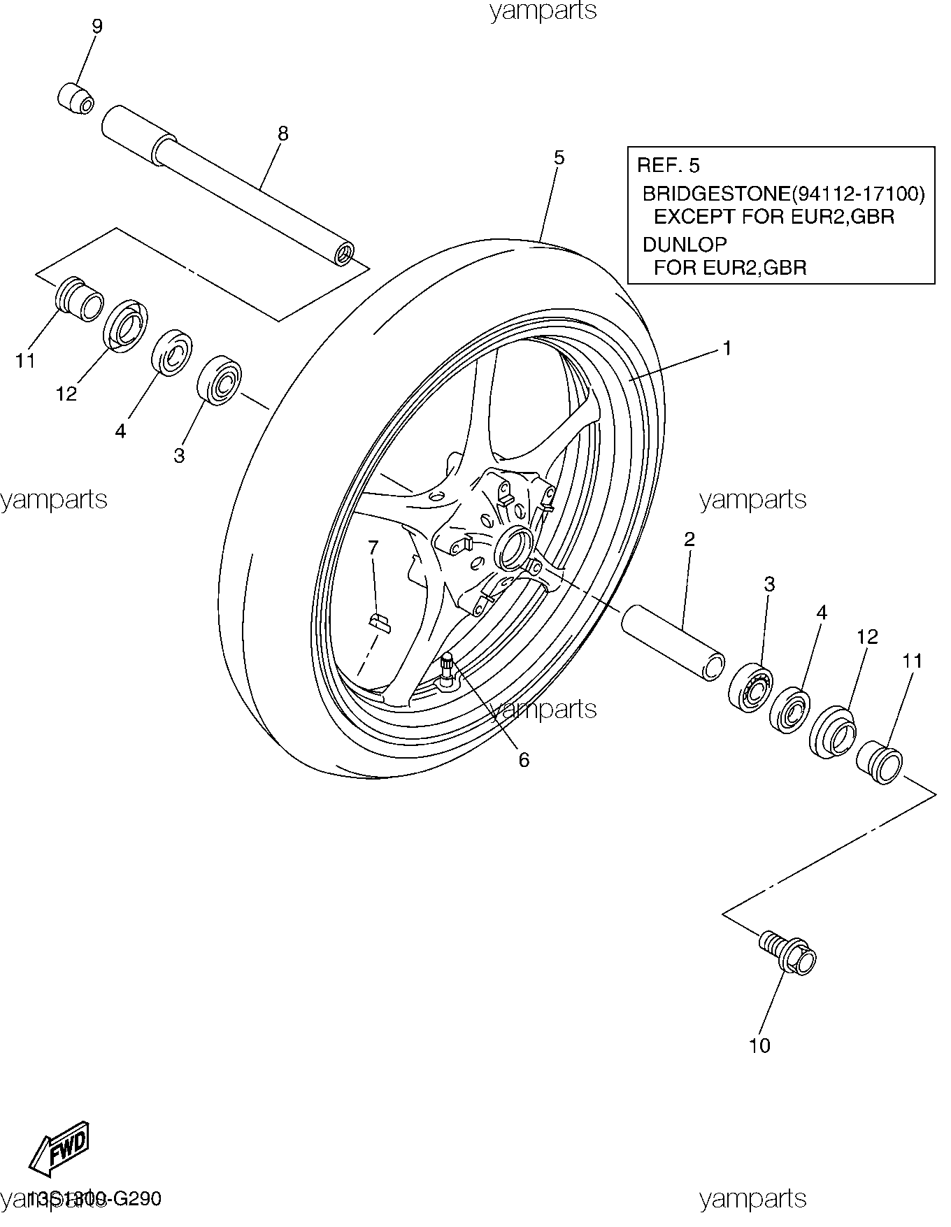 Переднее колесо