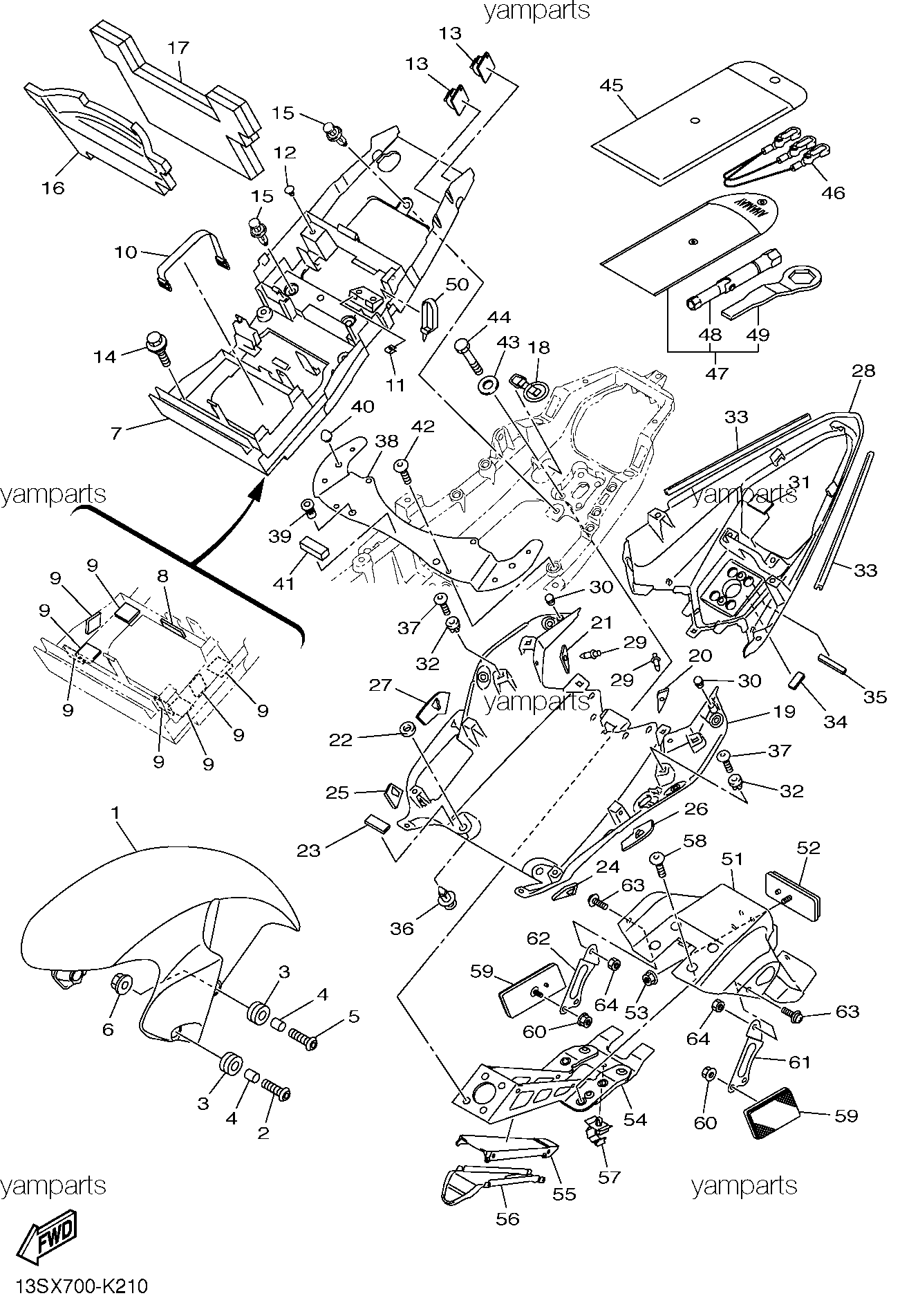 Крылья, накладные детали