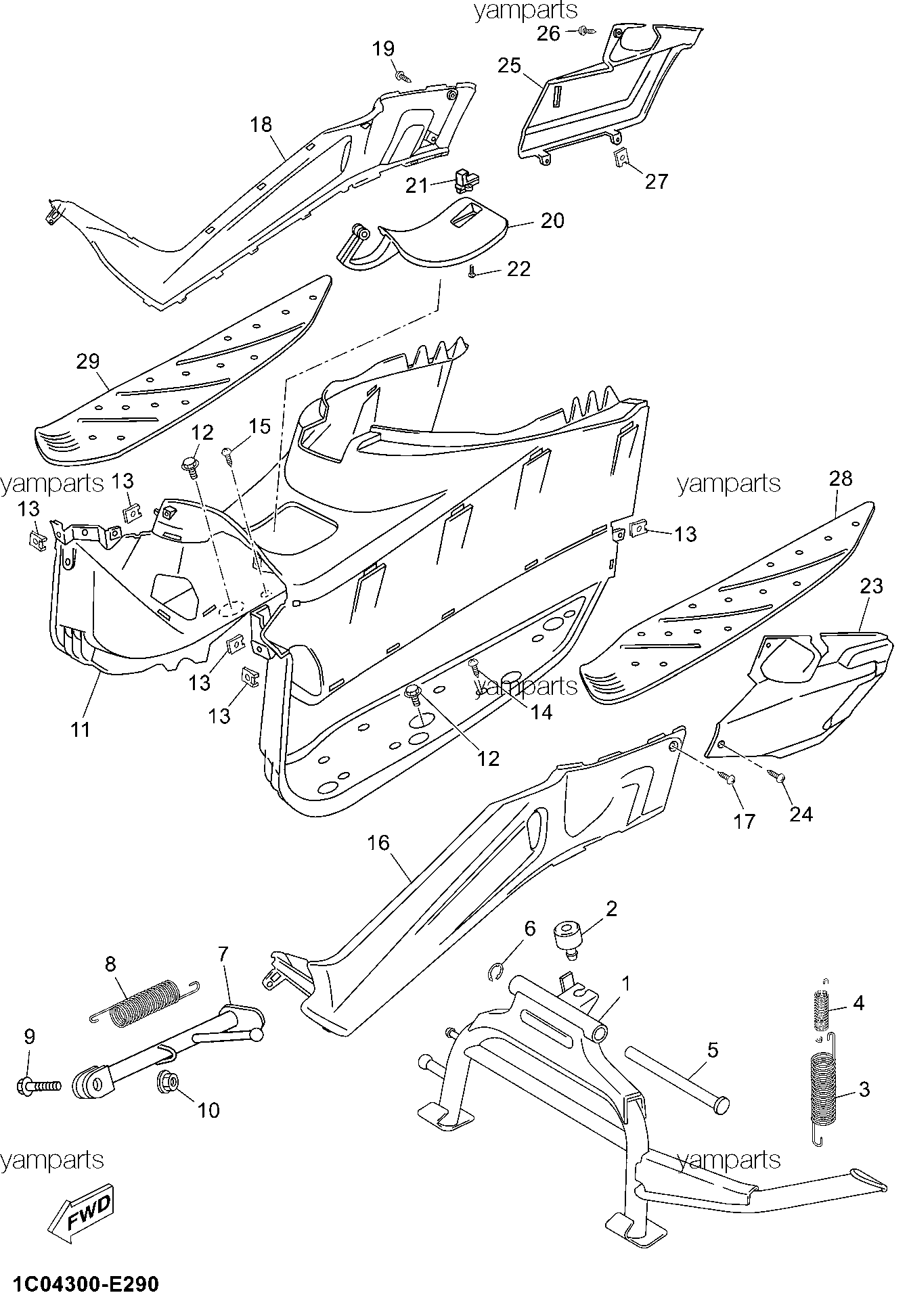 Подножки, подставки