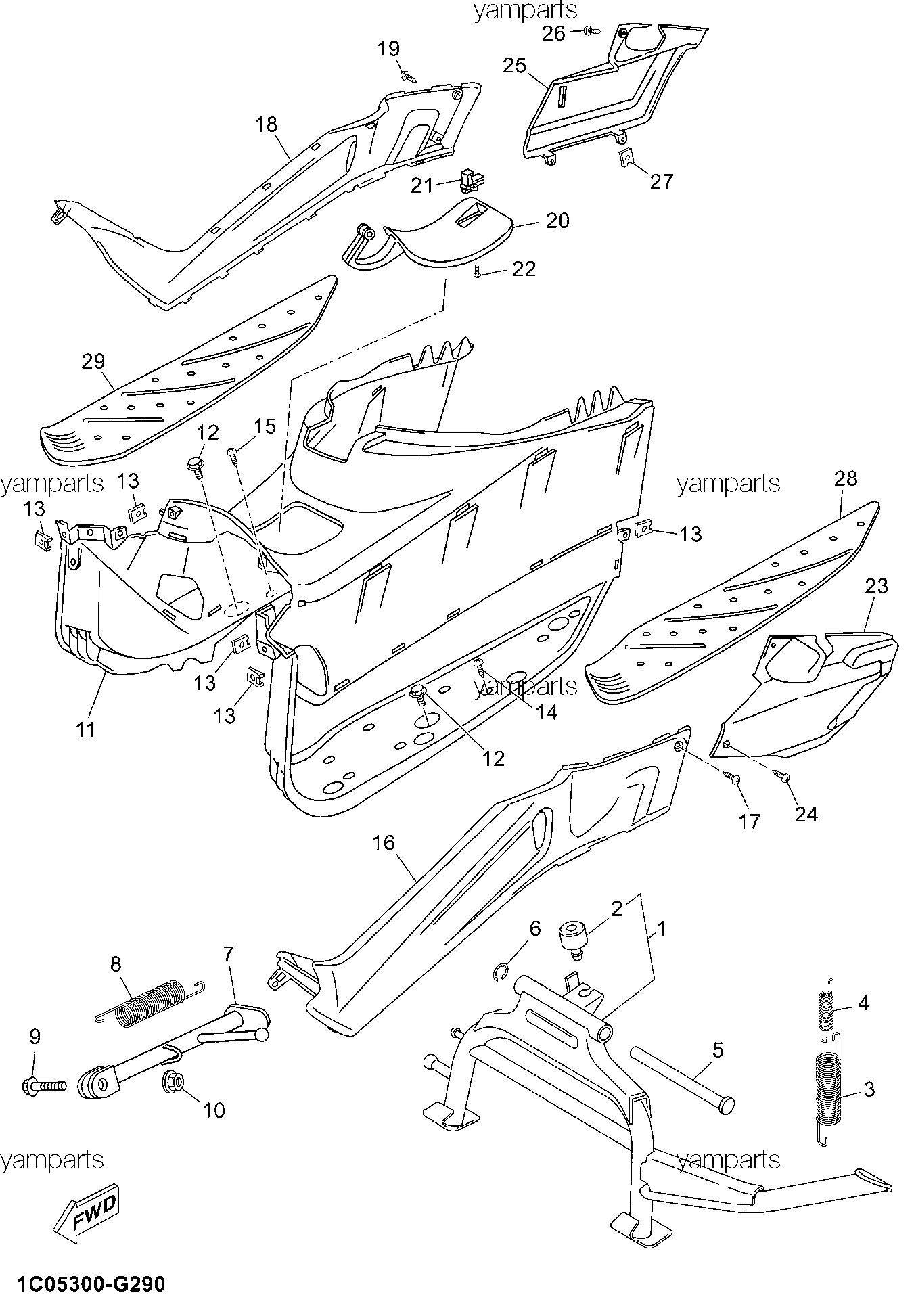 Подножки, подставки