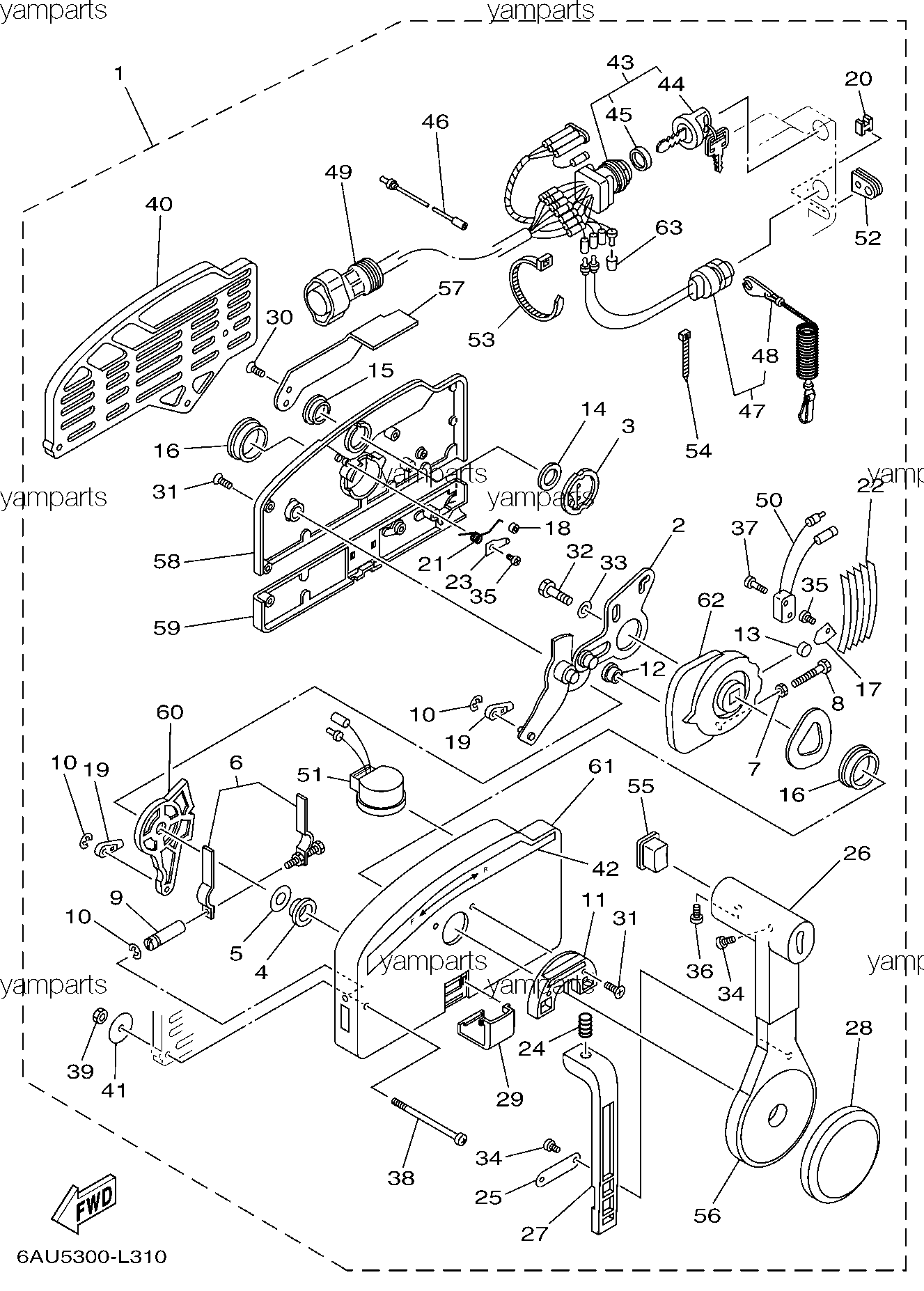 Управление дистанционное 703 (детальная схема)