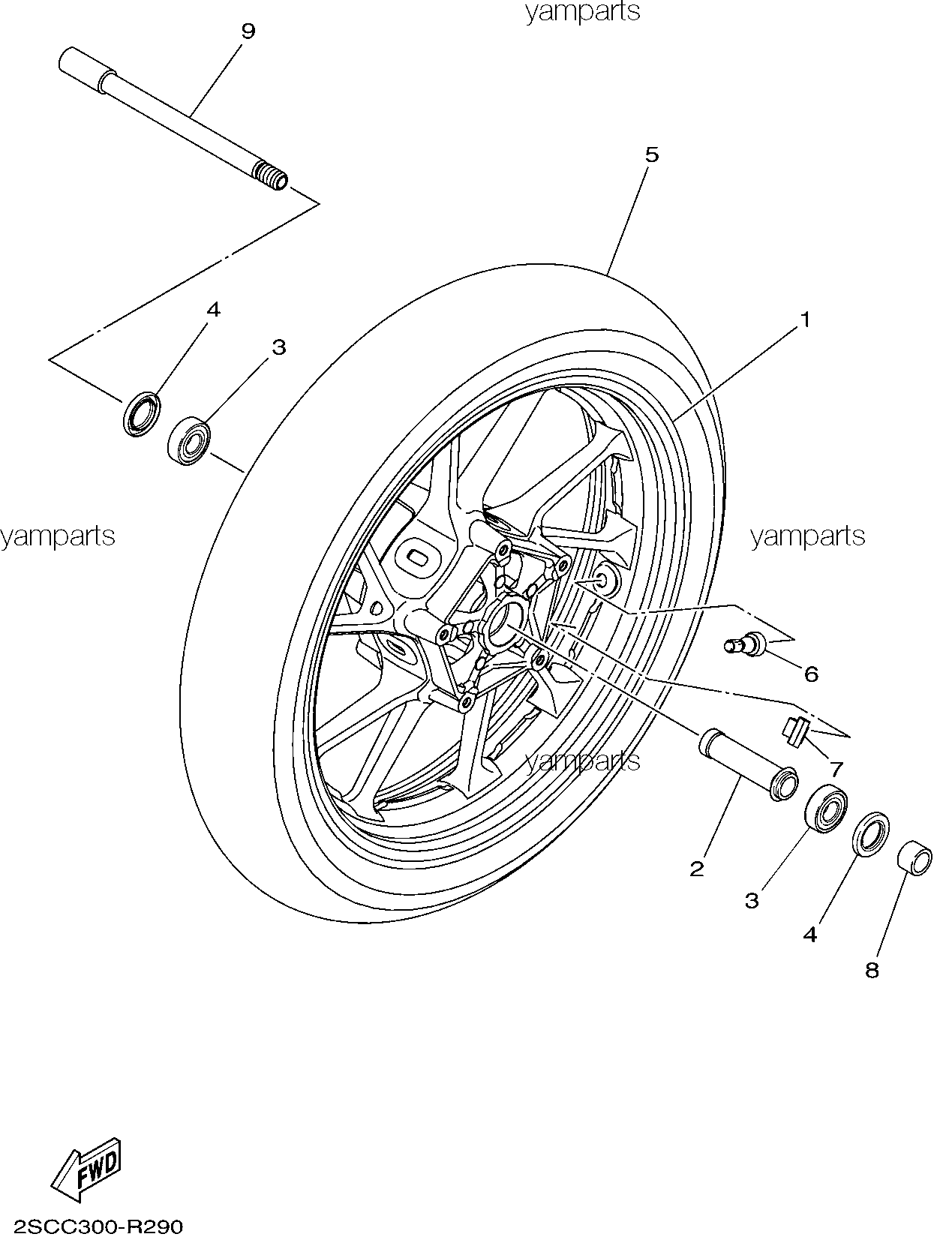 Колесо переднее