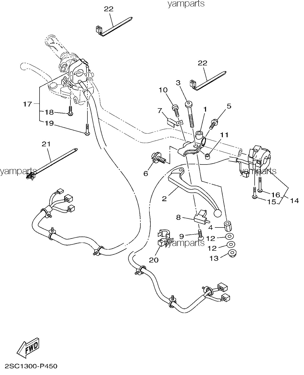 Переключатели руля, ручка