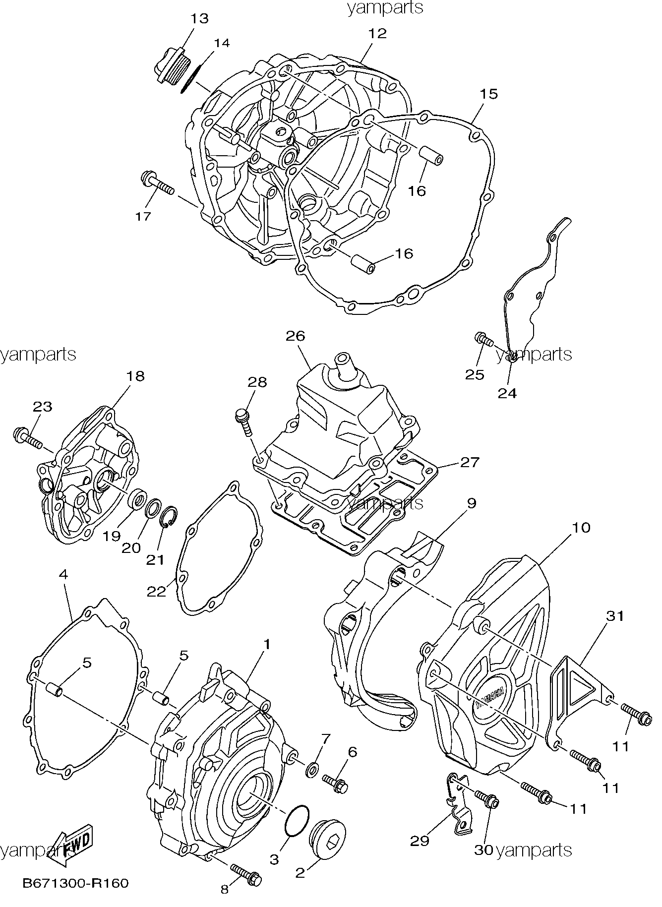 Крышки картера