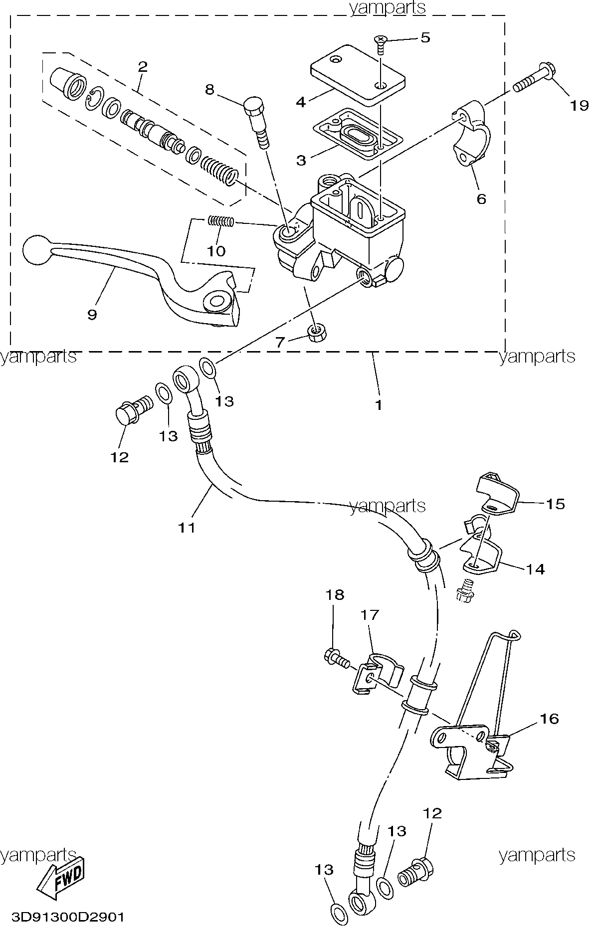 Цилиндр тормозной главный