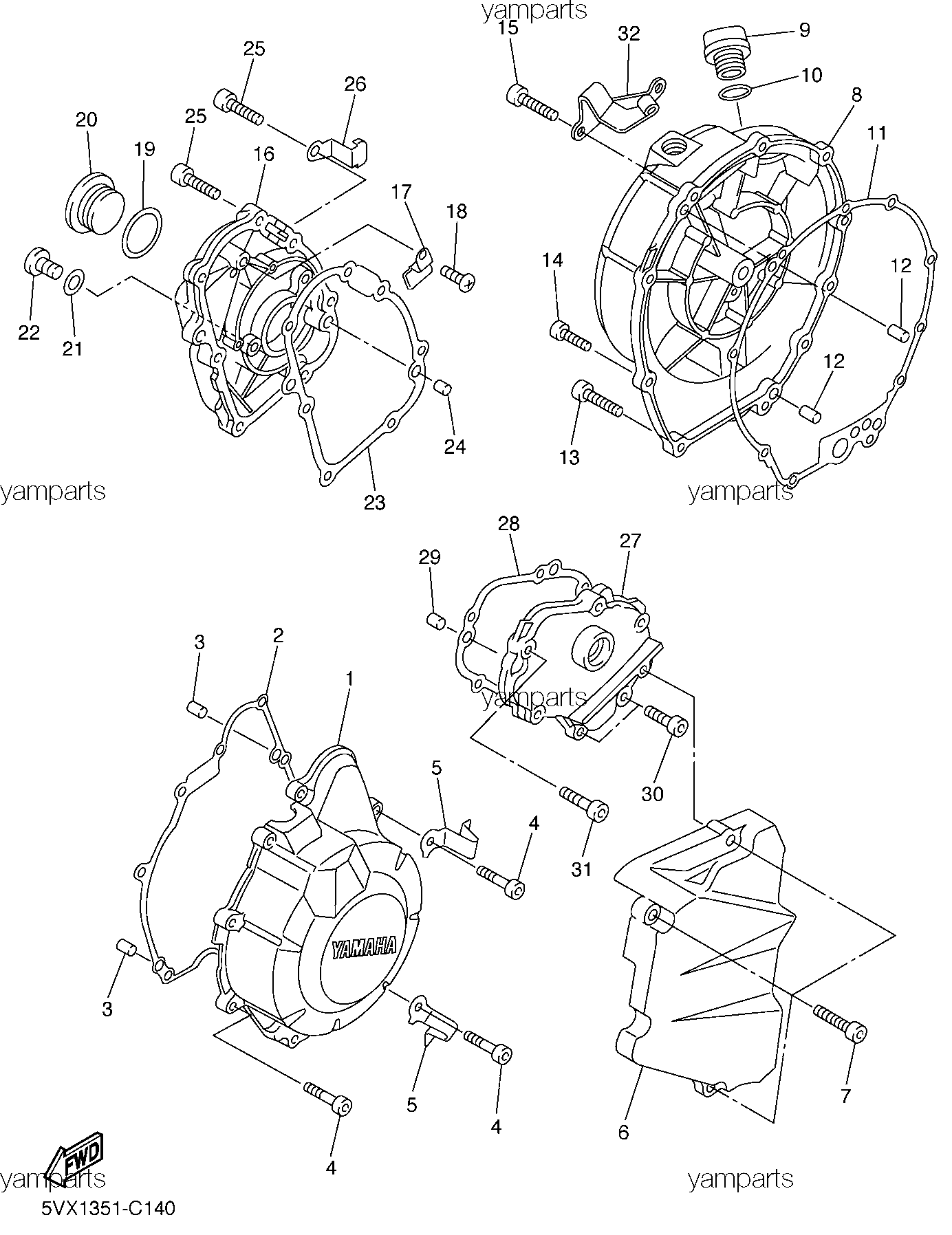 Крышки блока