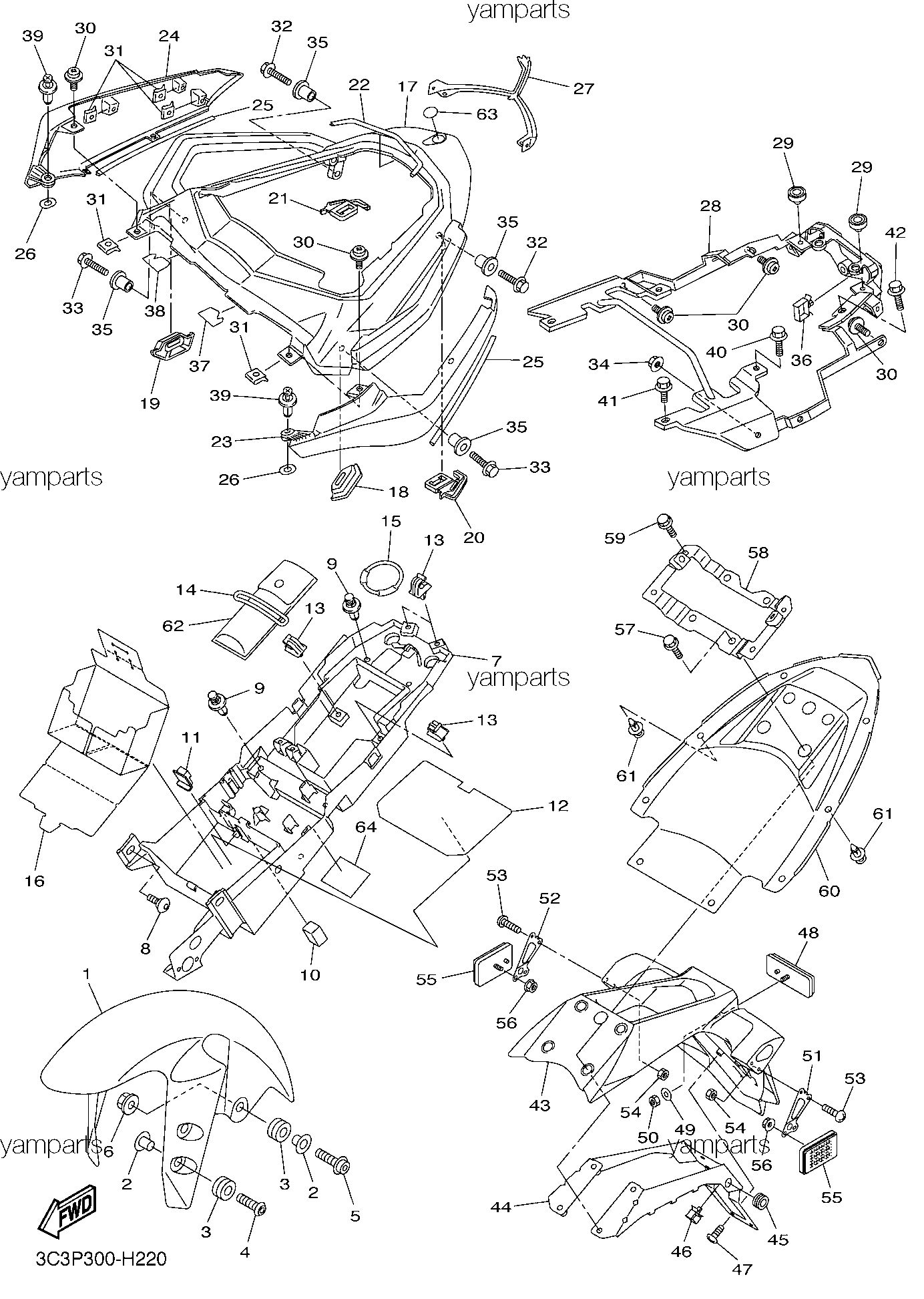 Крылья, накладные детали