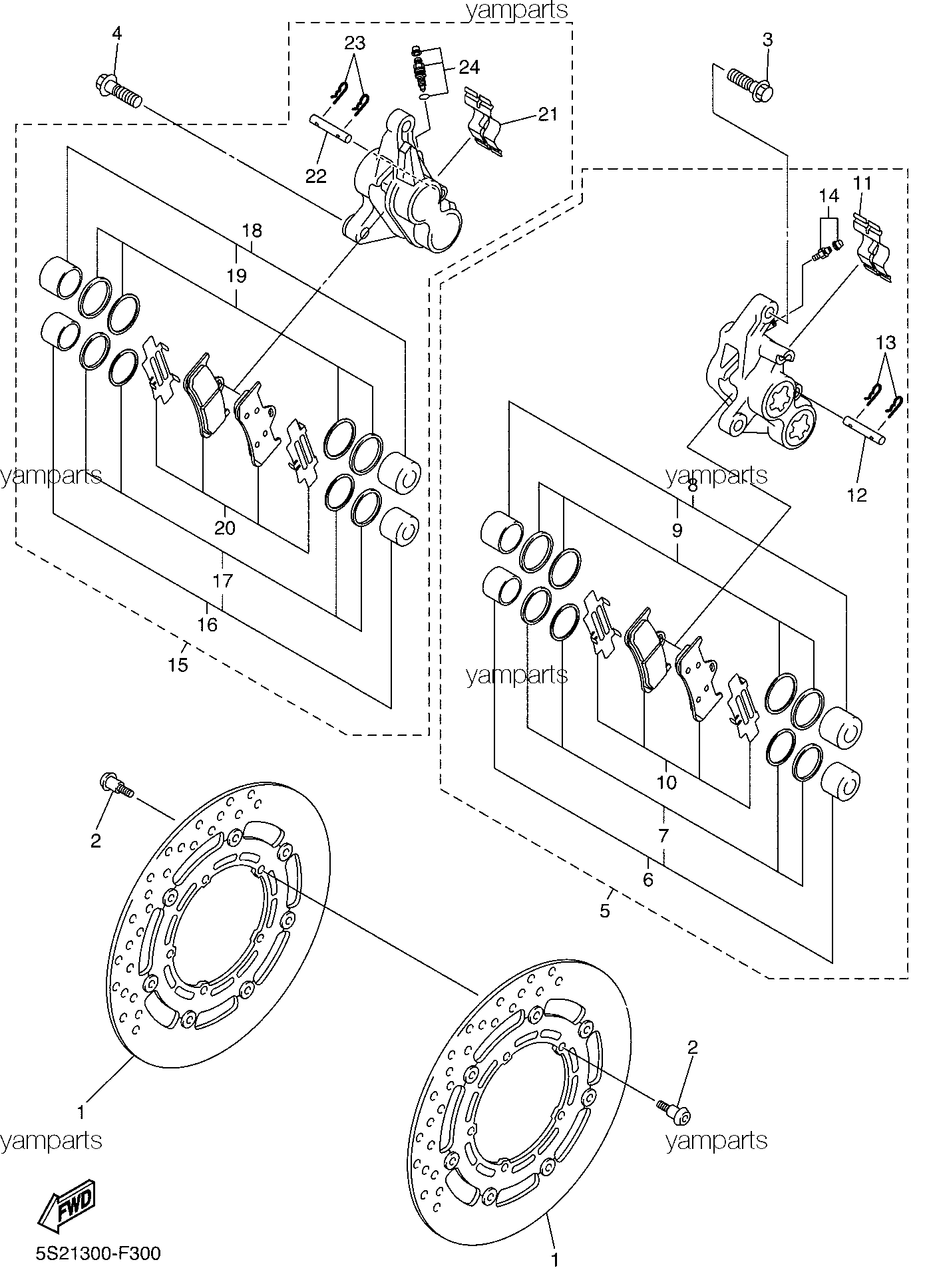 Тормоза передние