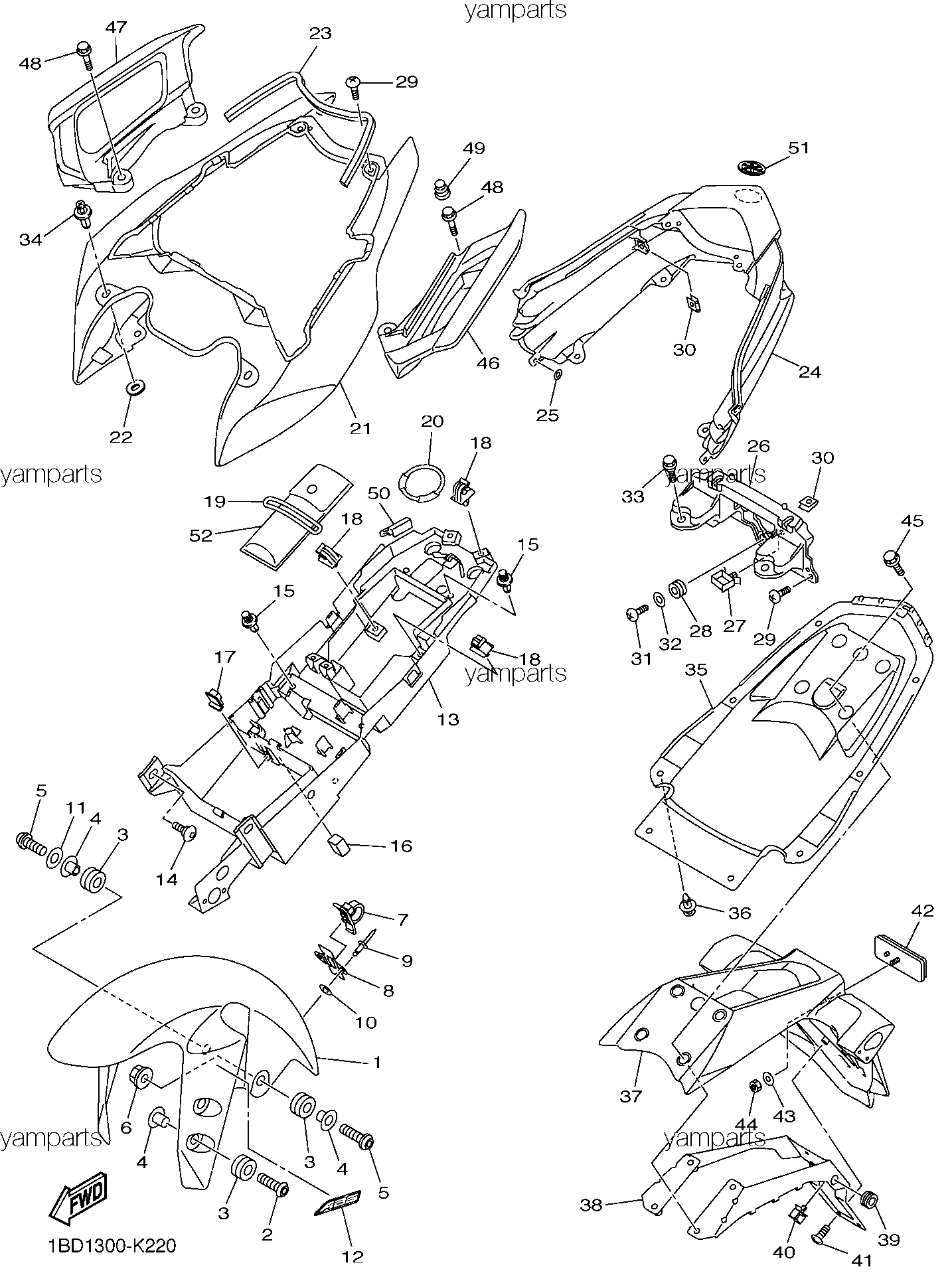 Крылья, накладные детали