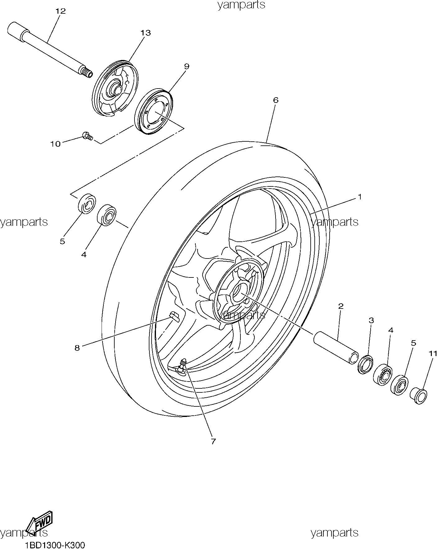 Колесо переднее