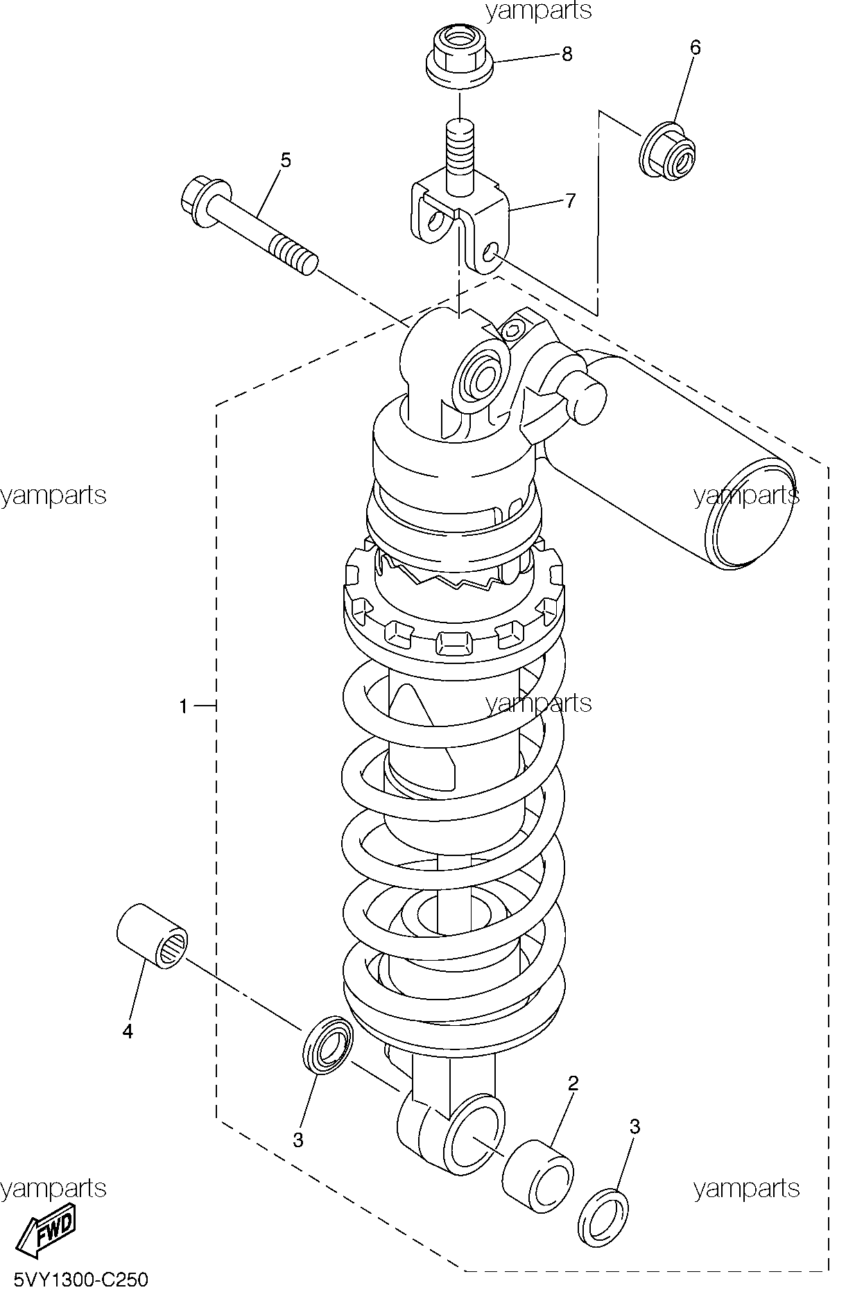 Амортизатор с пружиной