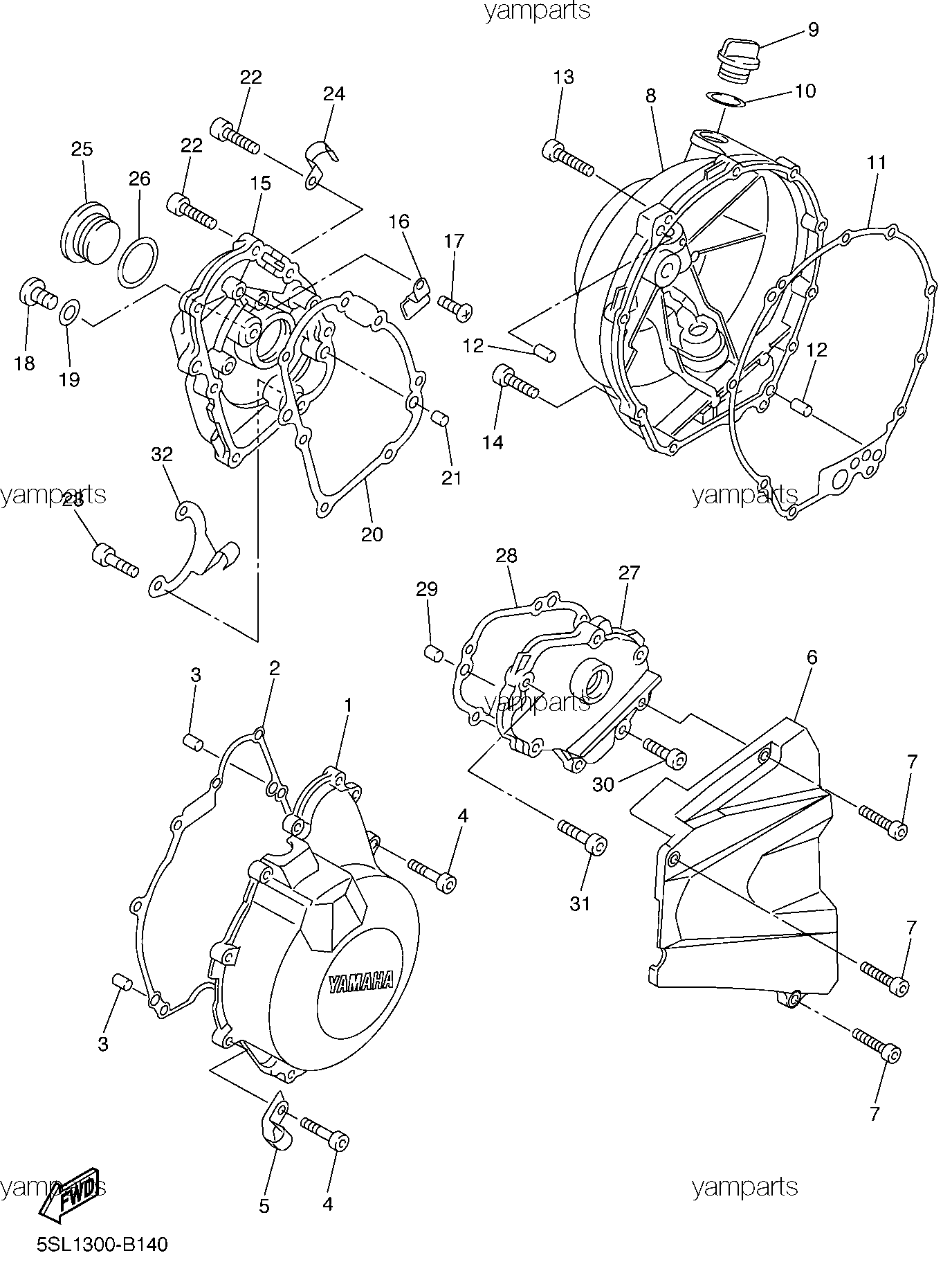 Крышки блока