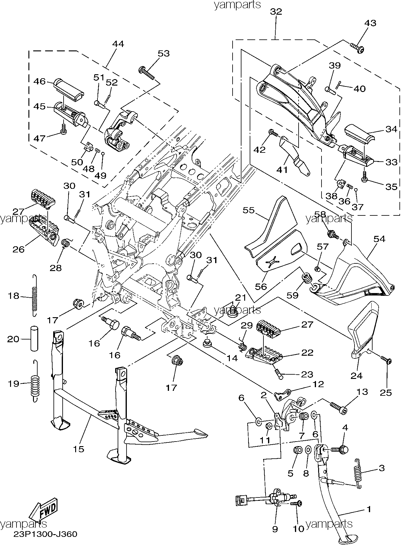 Подножки, подставки