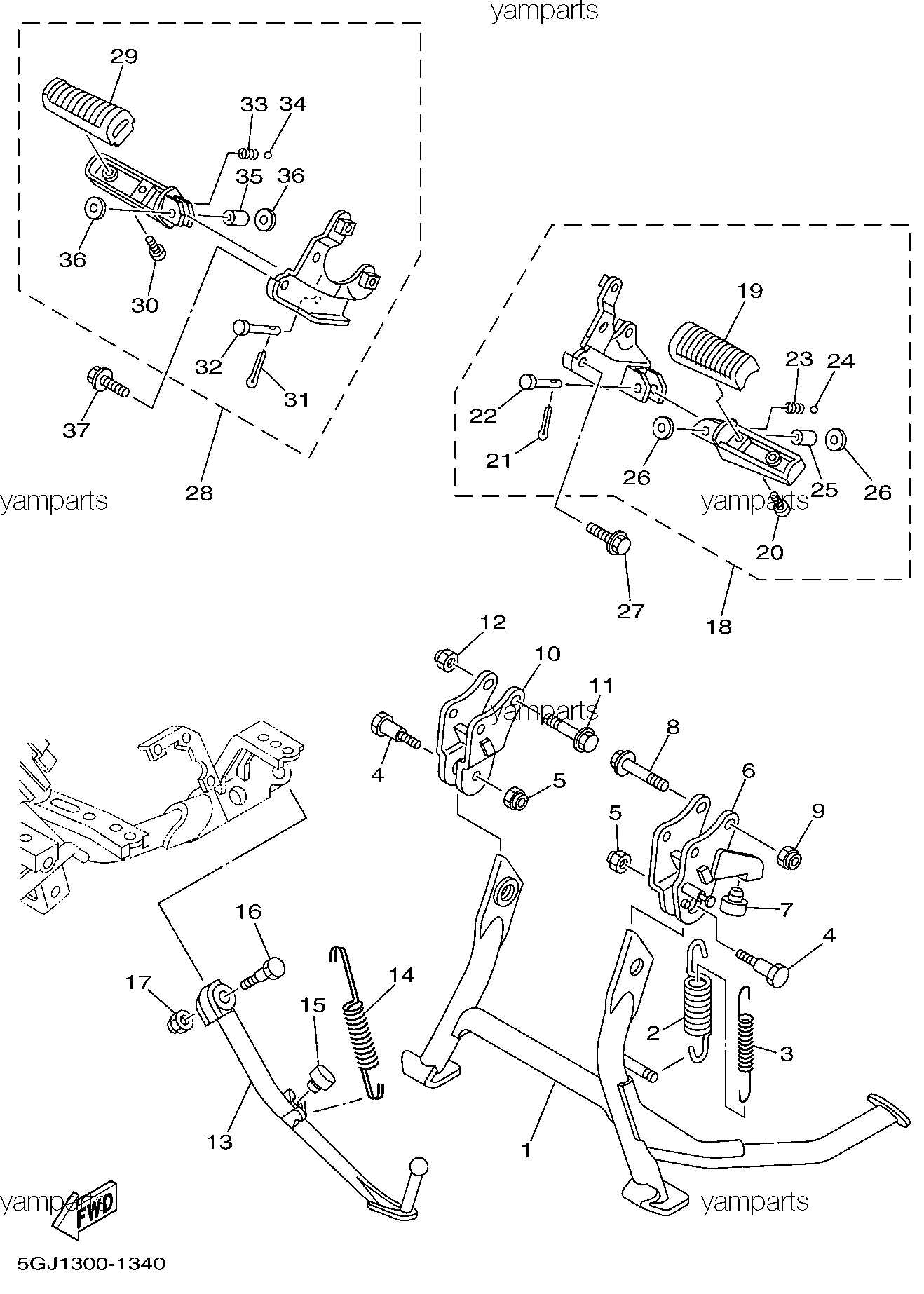 Подножки, подставки