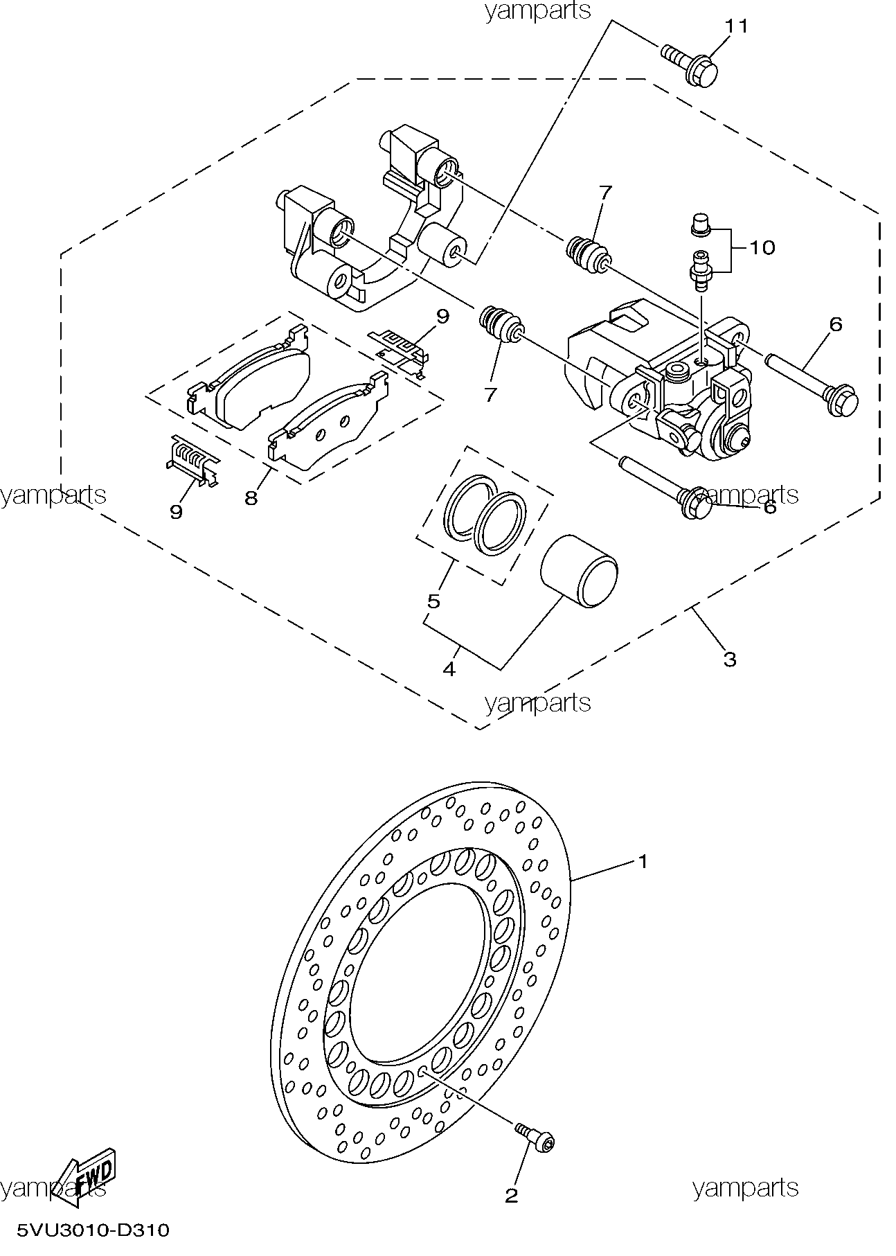 Тормоз задний