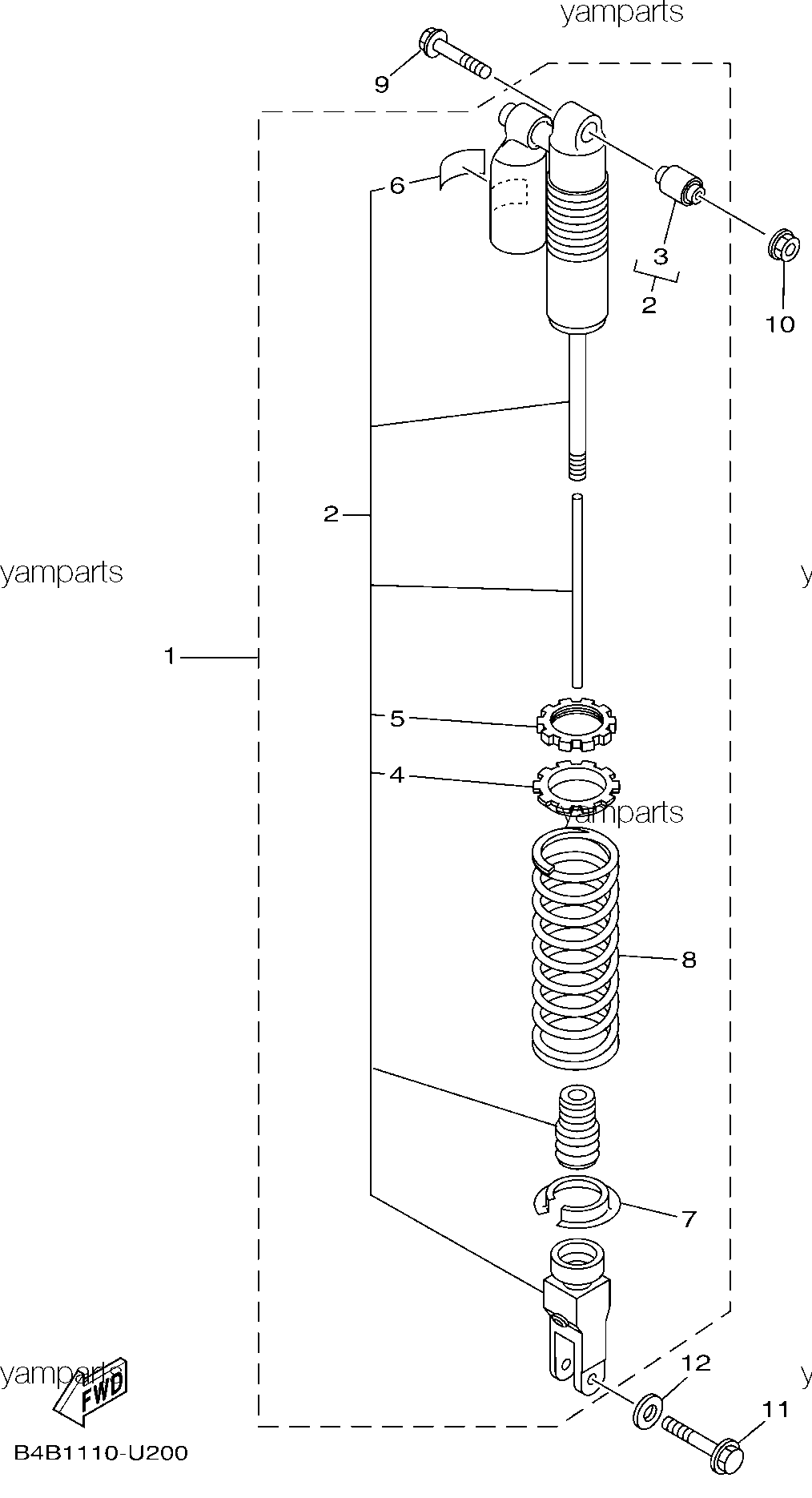 Амортизатор с пружиной