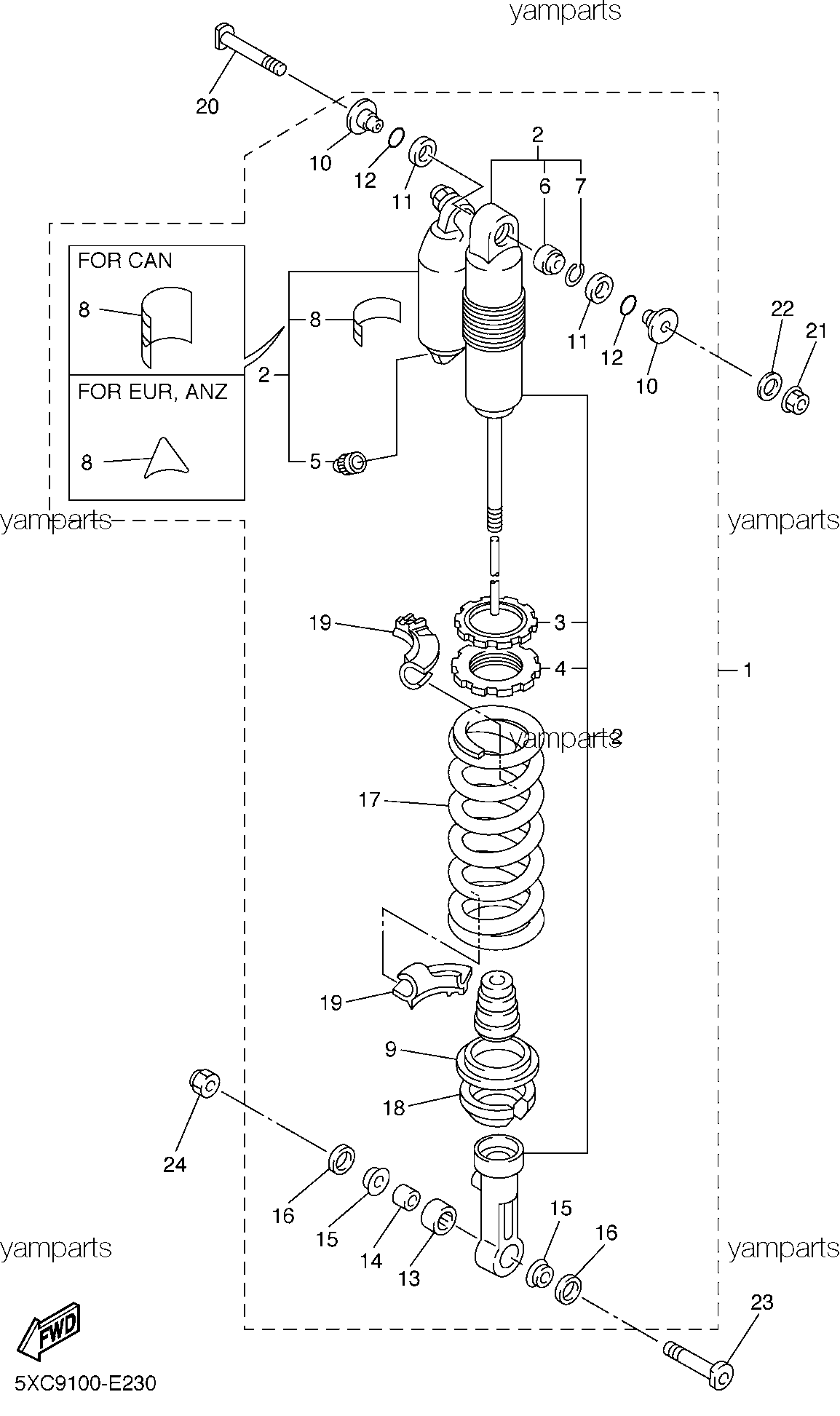 Амортизатор с пружиной