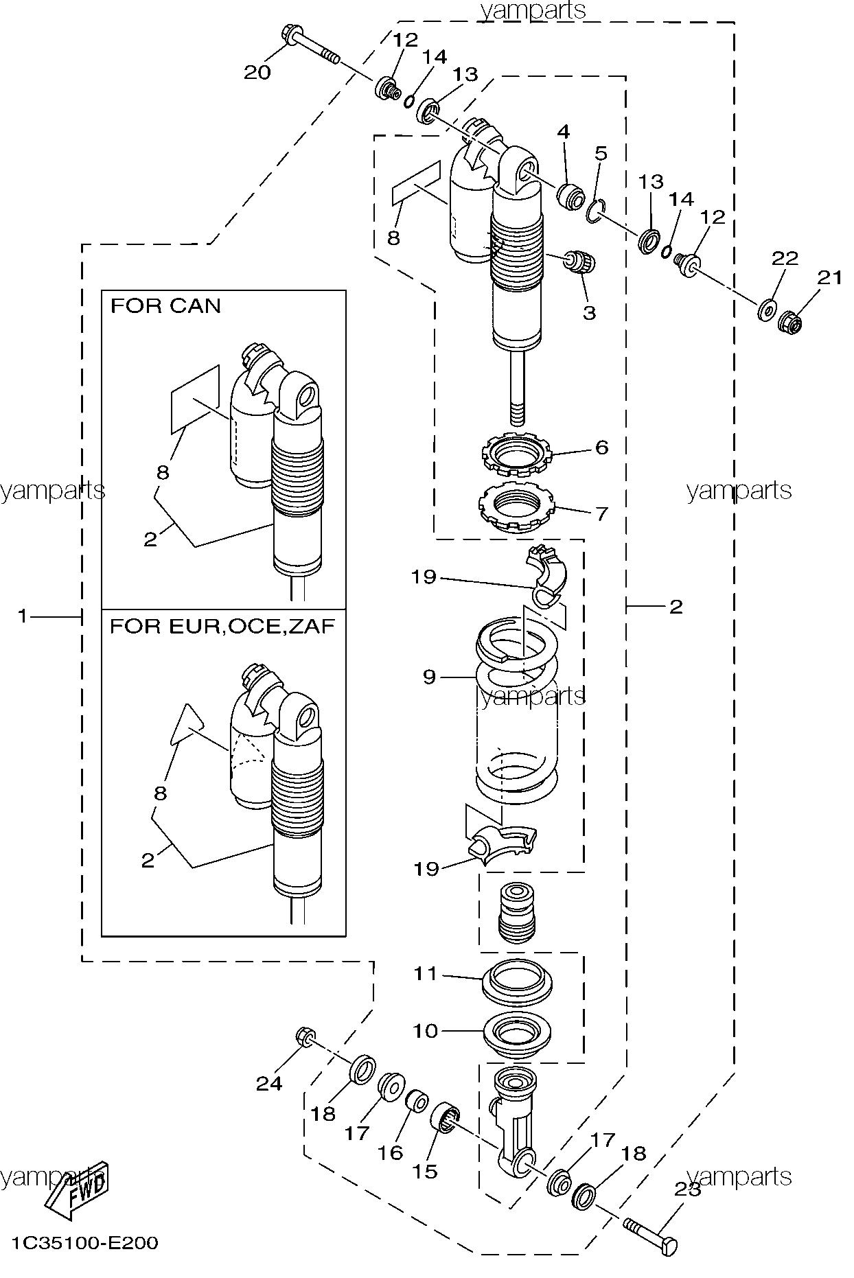 Амортизатор с пружиной