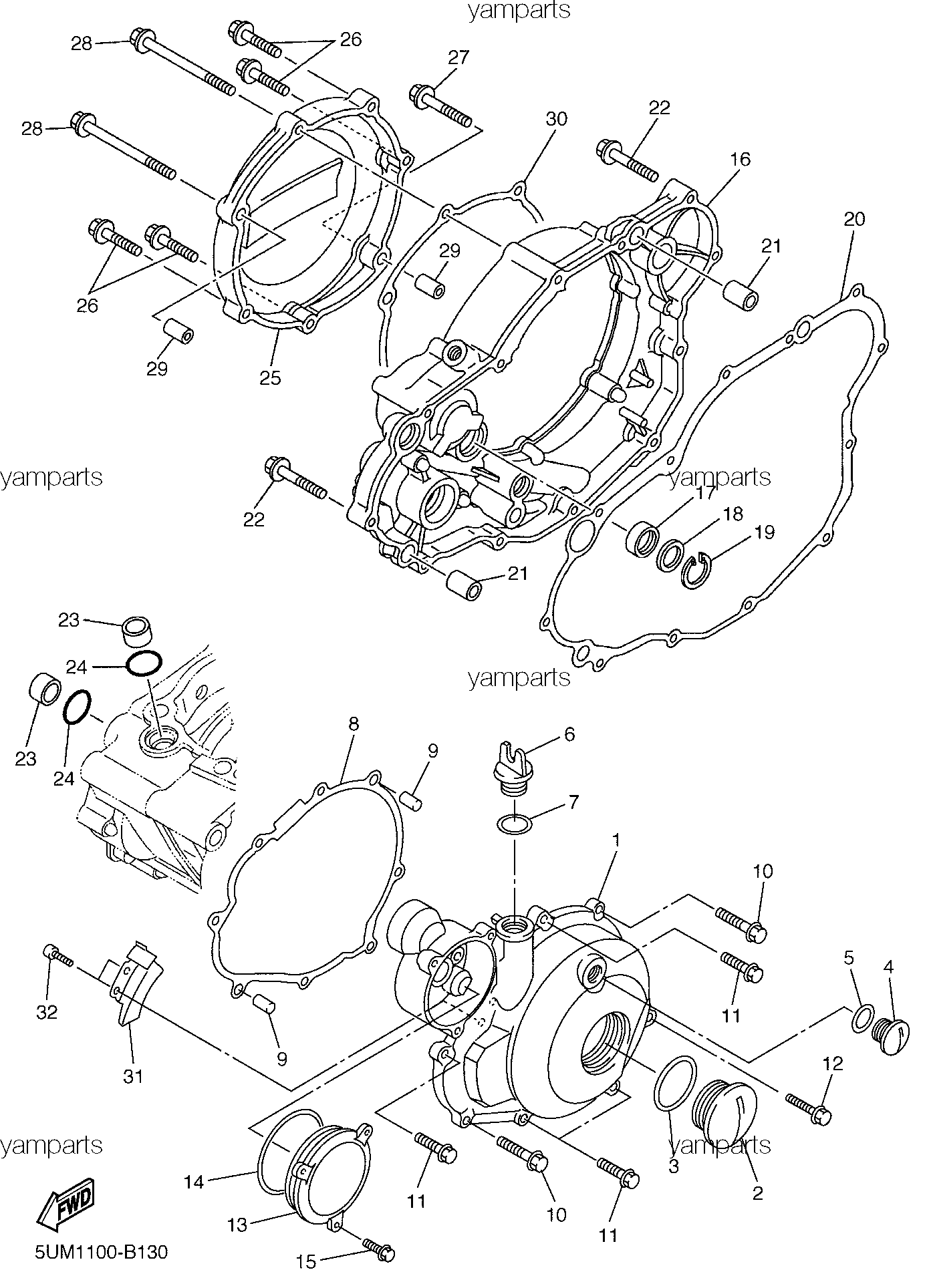 Крышки картера