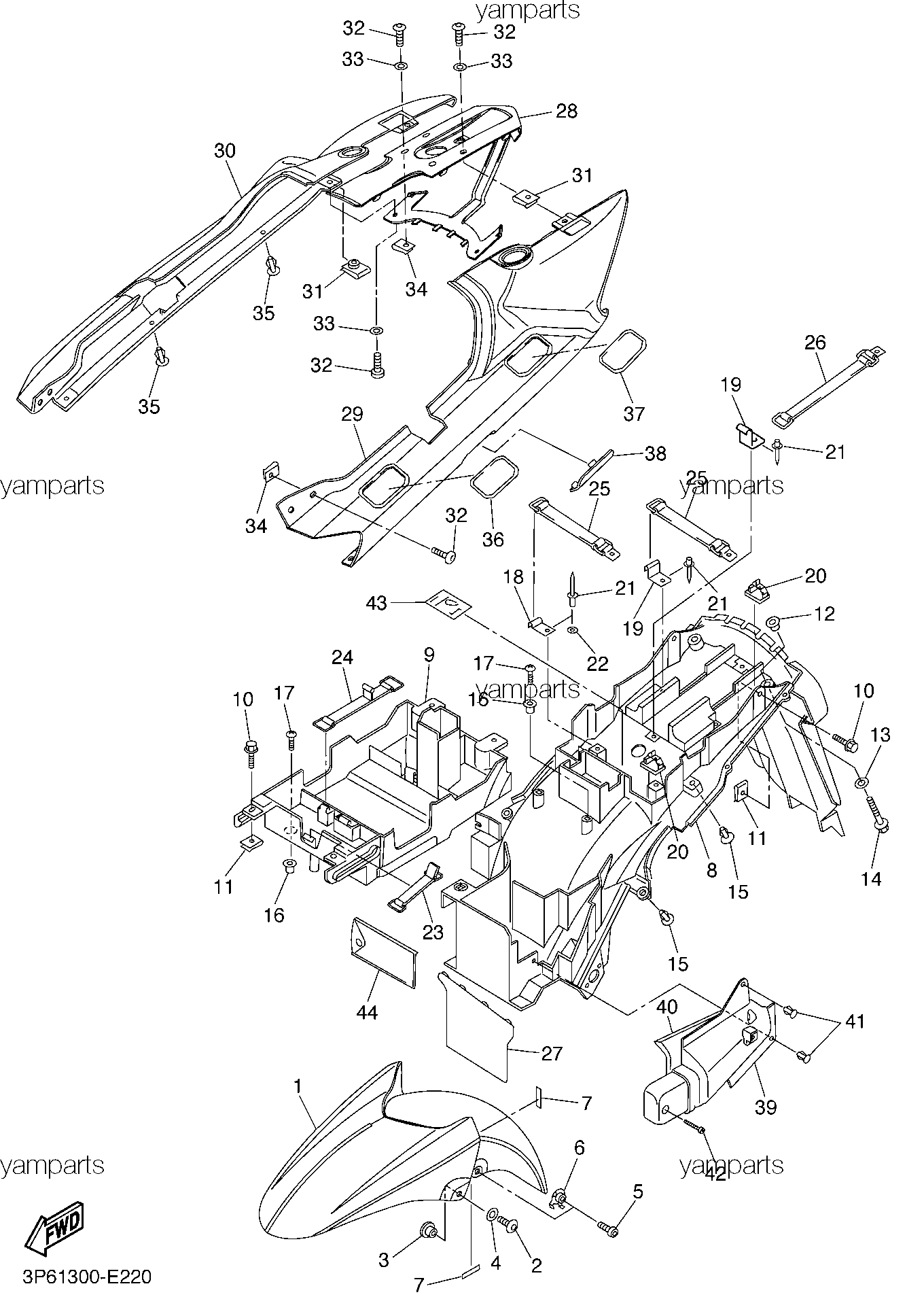 Крылья, накладные детали