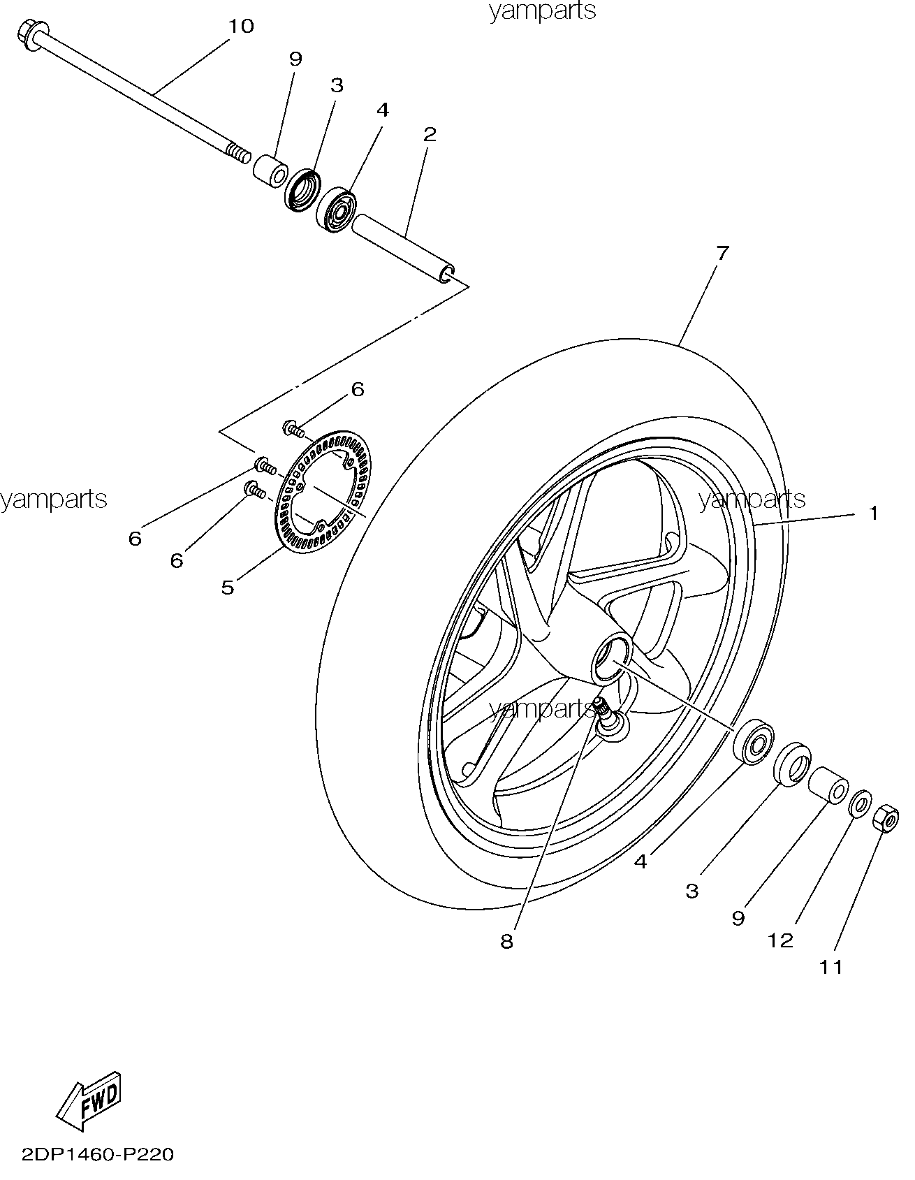 Колесо переднее