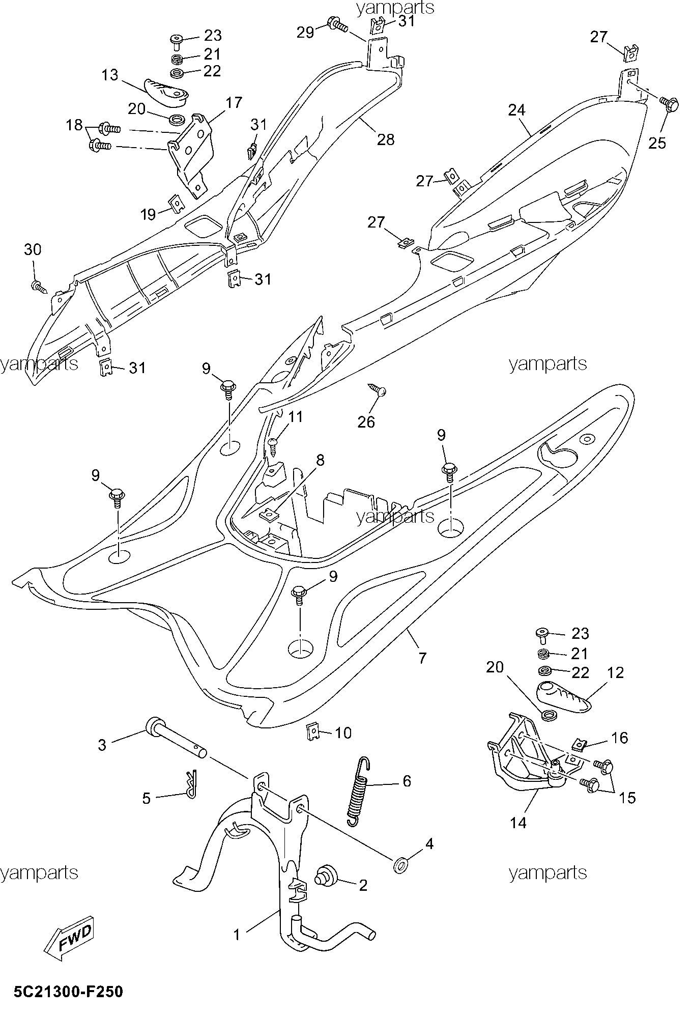 Подставка, подножки