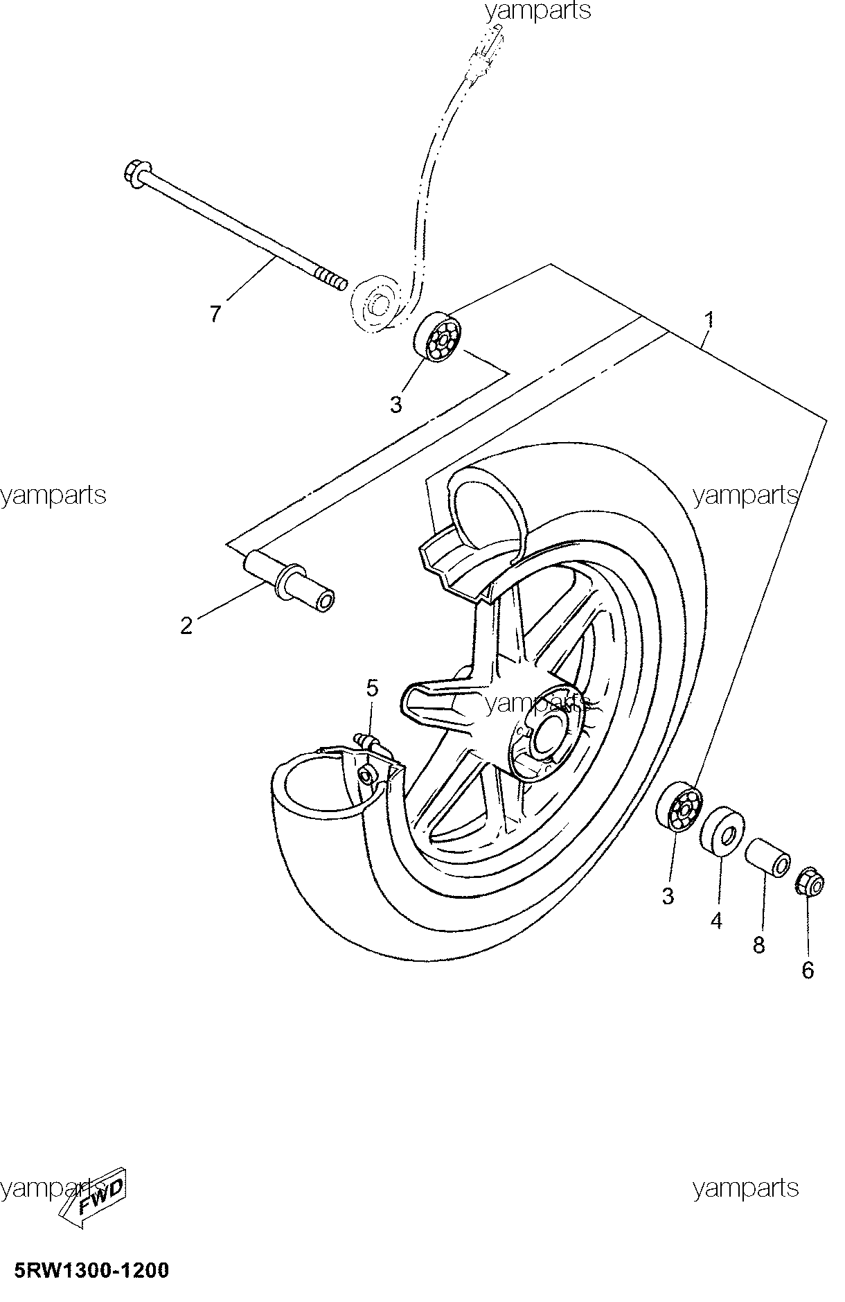 Переднее колесо