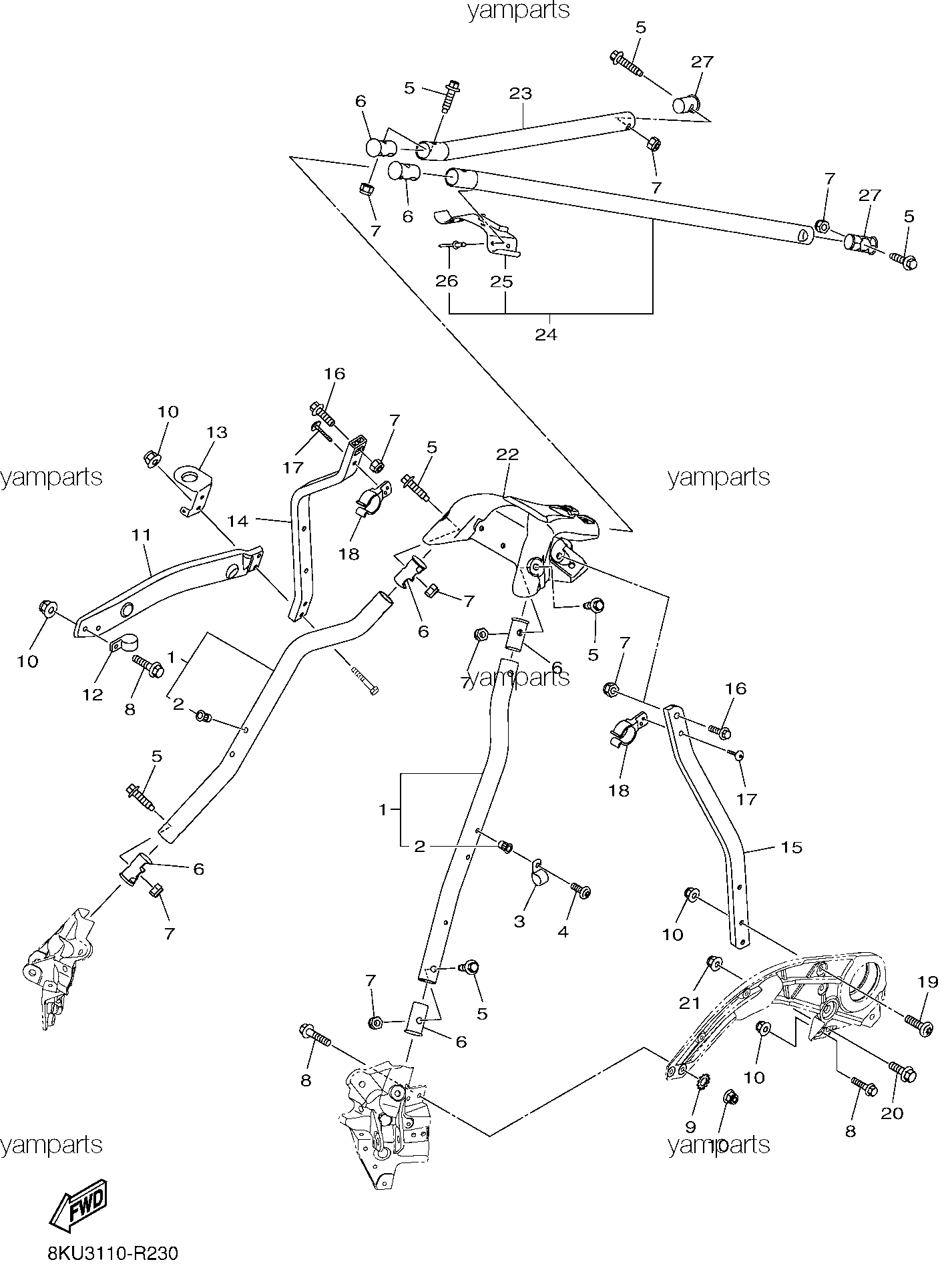 Рамка рулевая