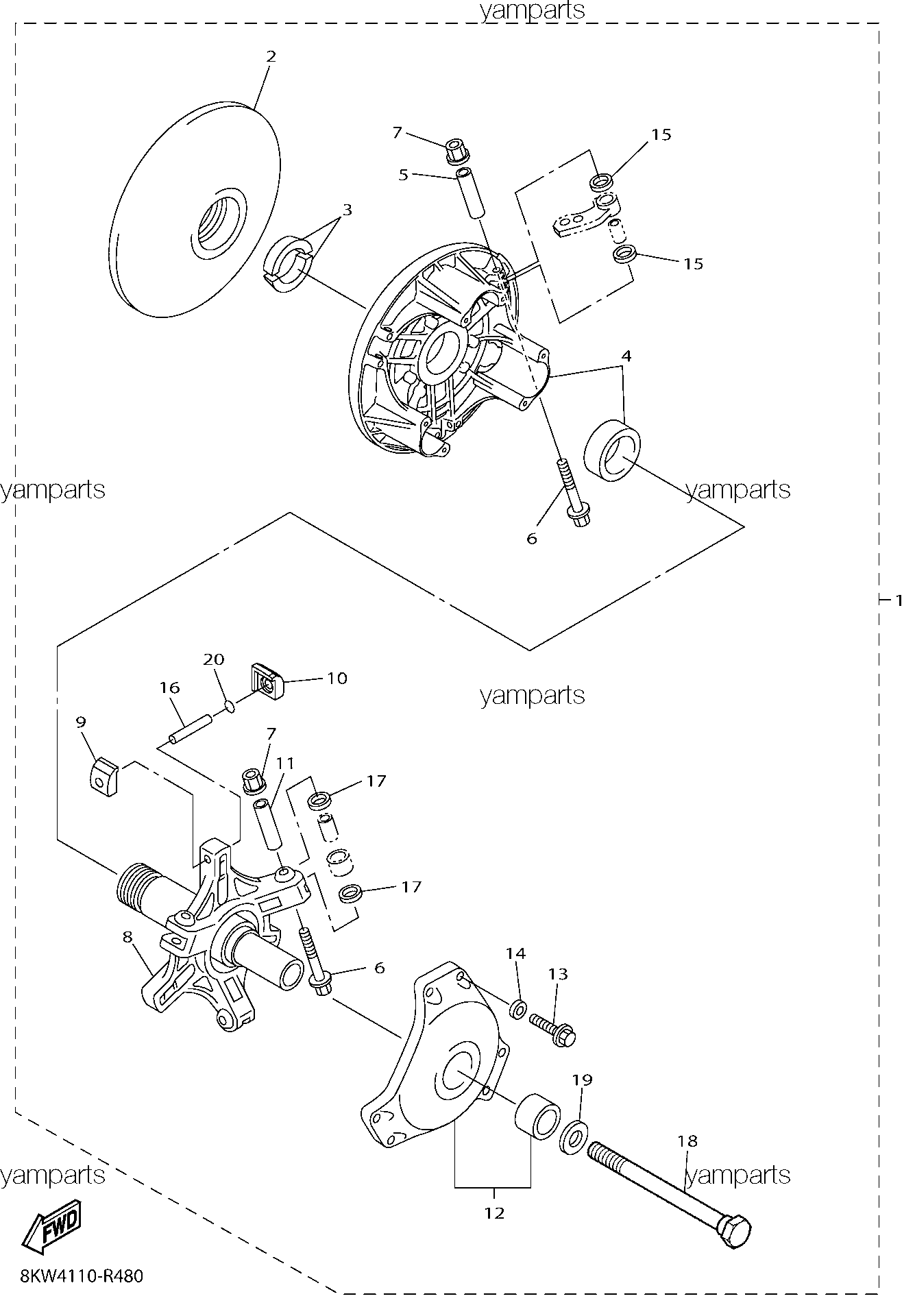 Ремкомплект вариатора