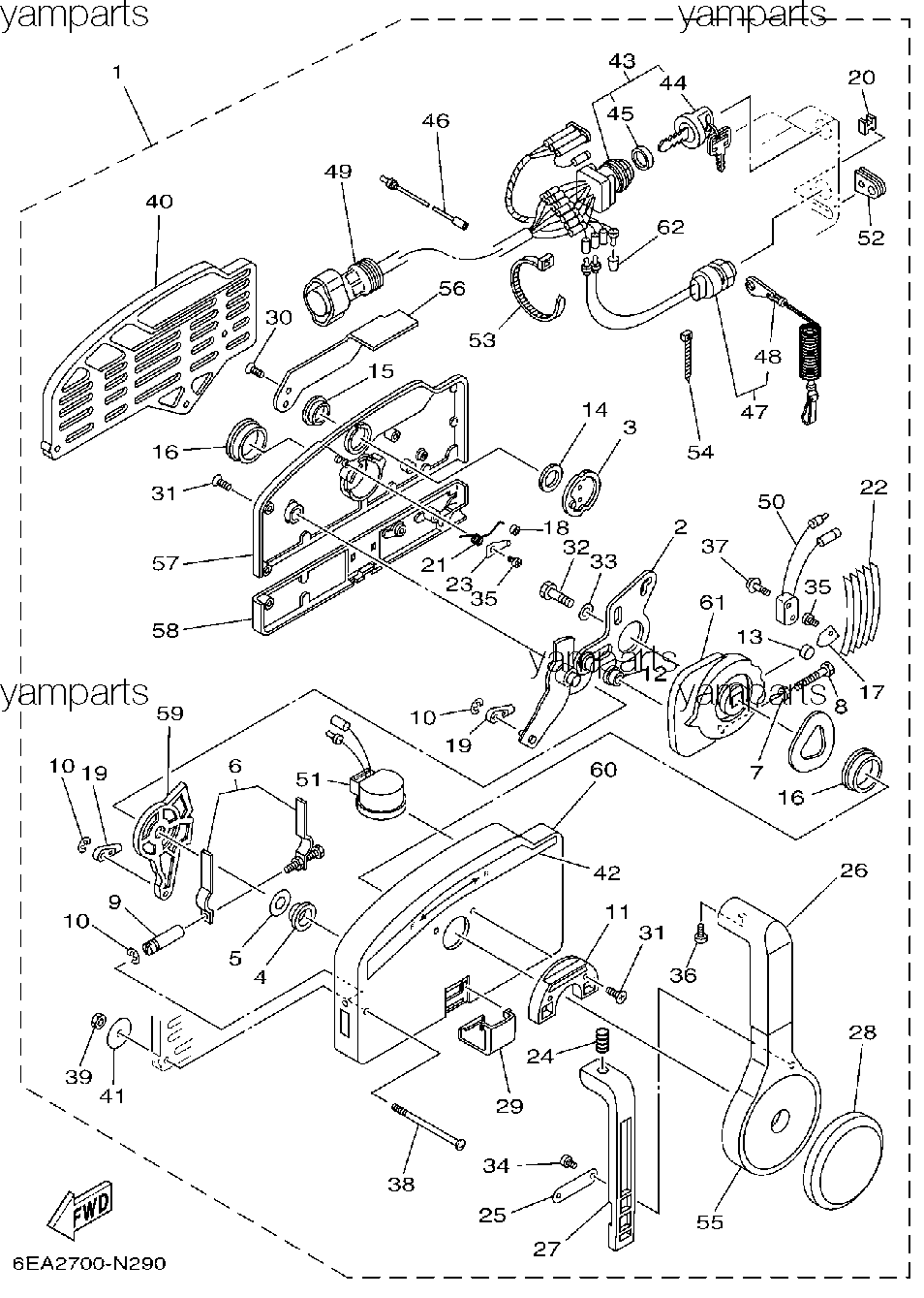 Управление дистанционное 703 E (детальная схема)