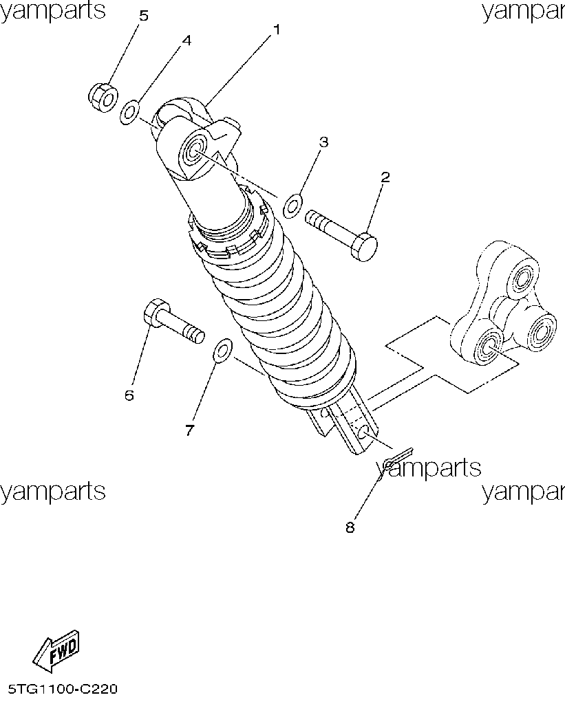 Амортизатор задний