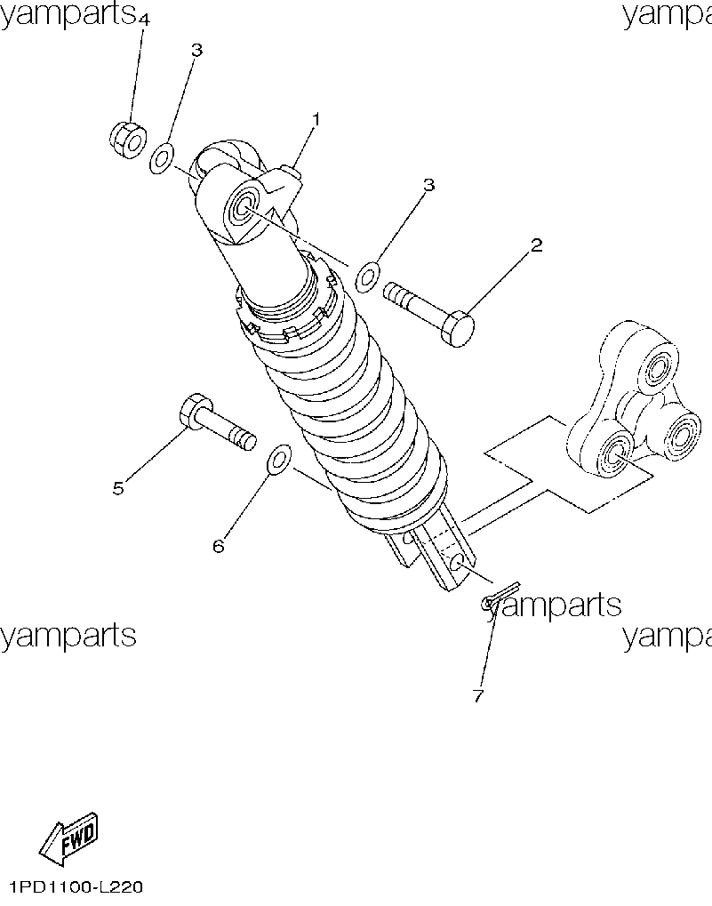 Задний амортизатор