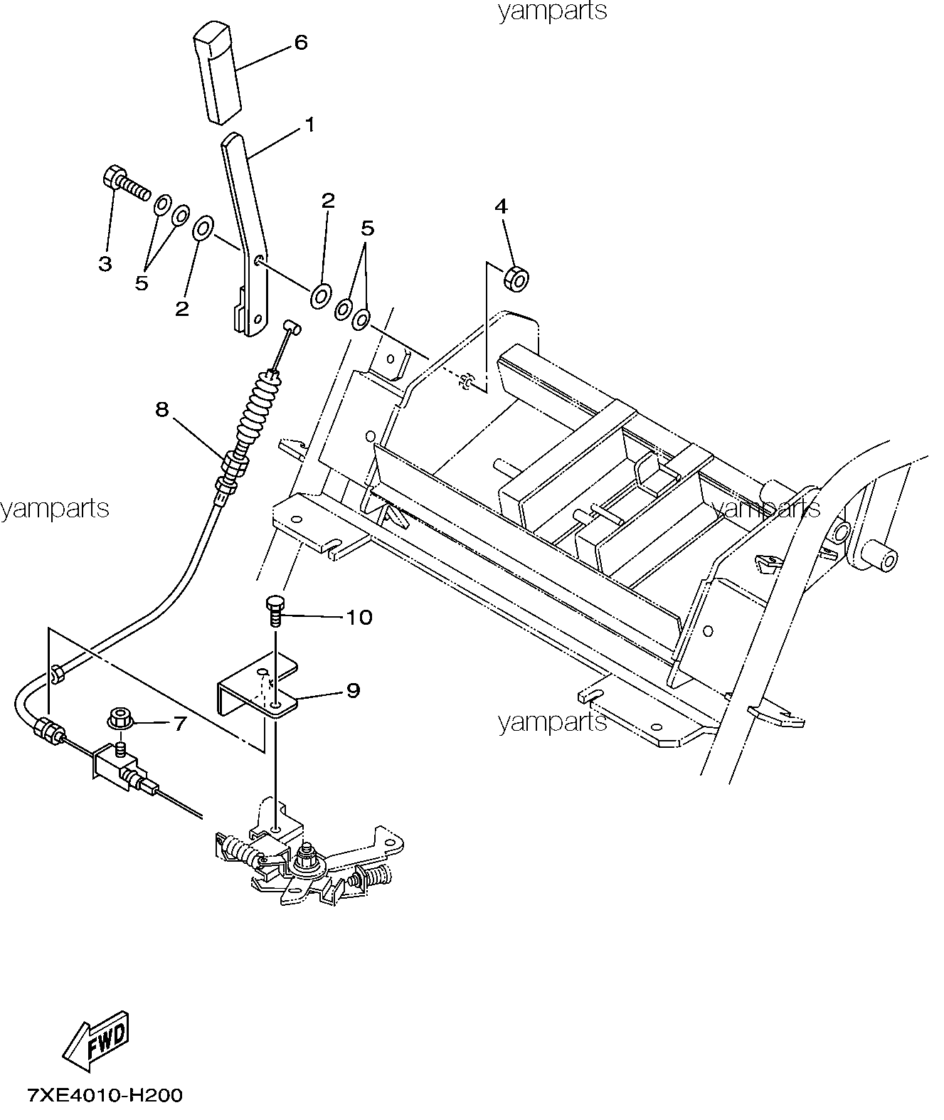 Рычаг акселератора