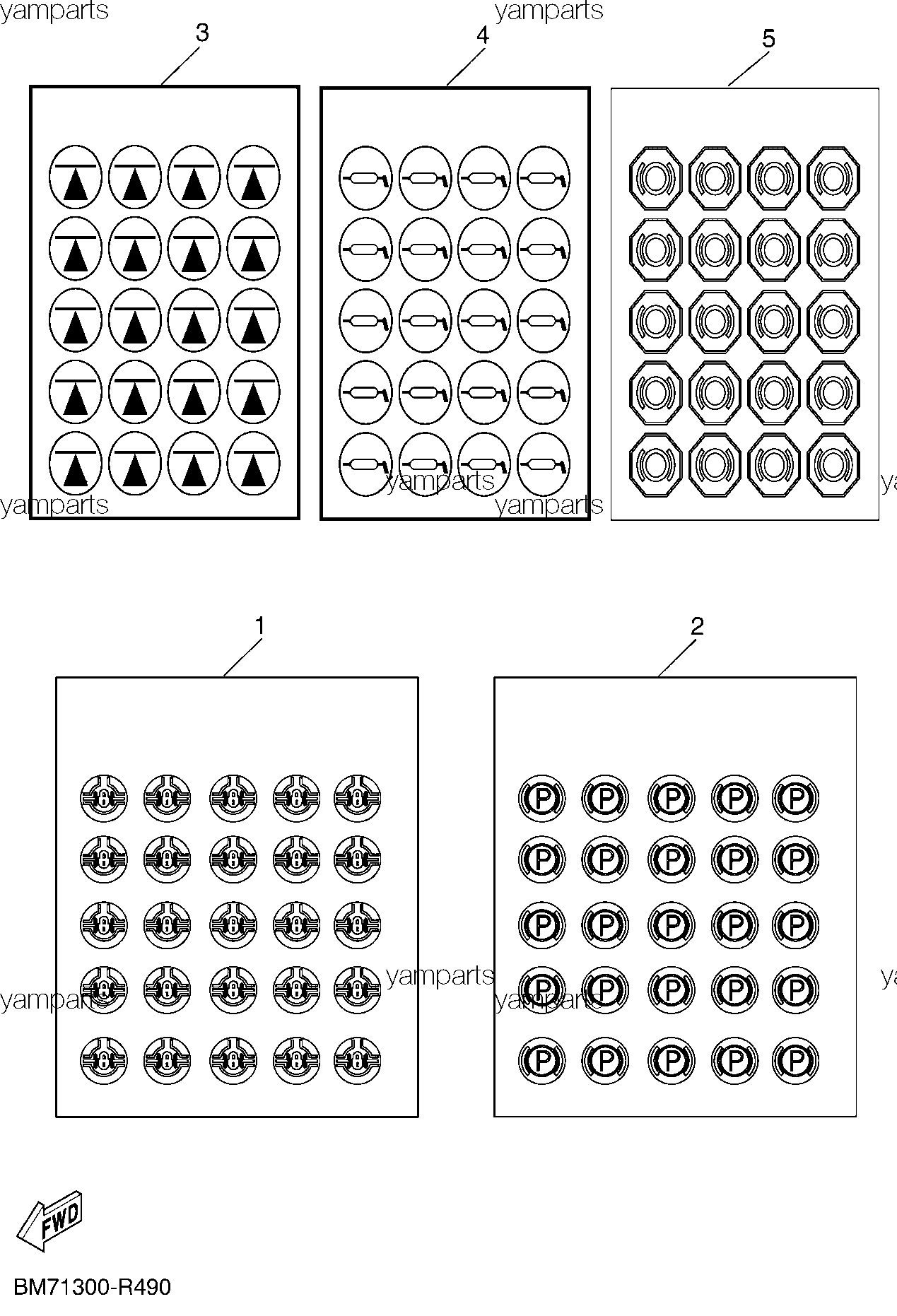 Наклейки предупреждения, схема 2