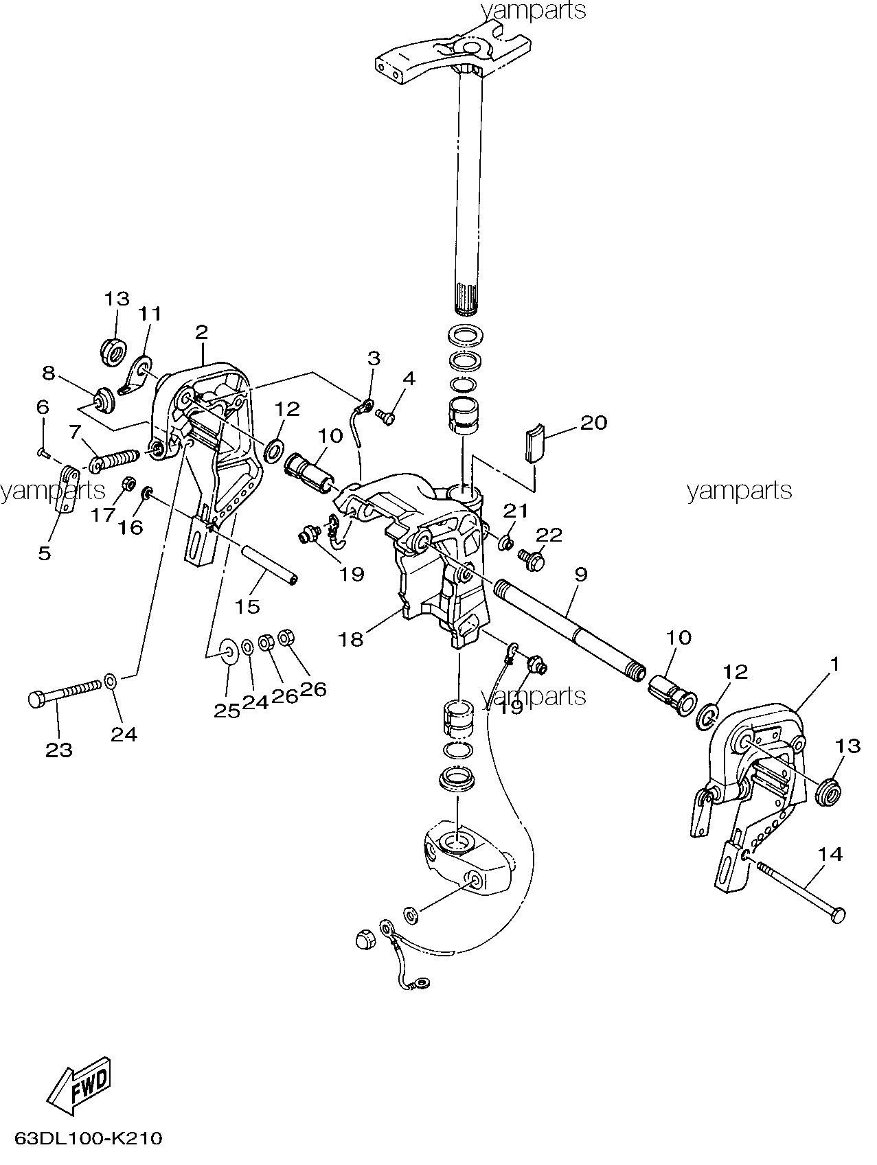 Подвеска двигателя 1 (ЕО, МНО)