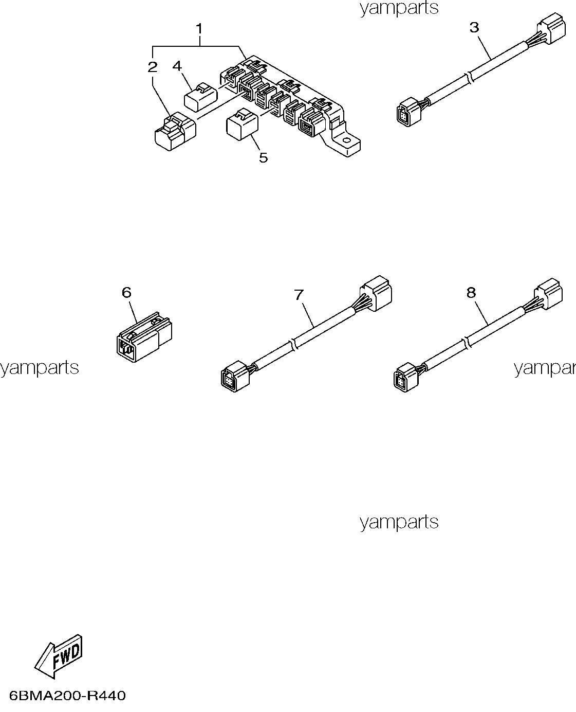 HUB, провода электрические (для FL150)