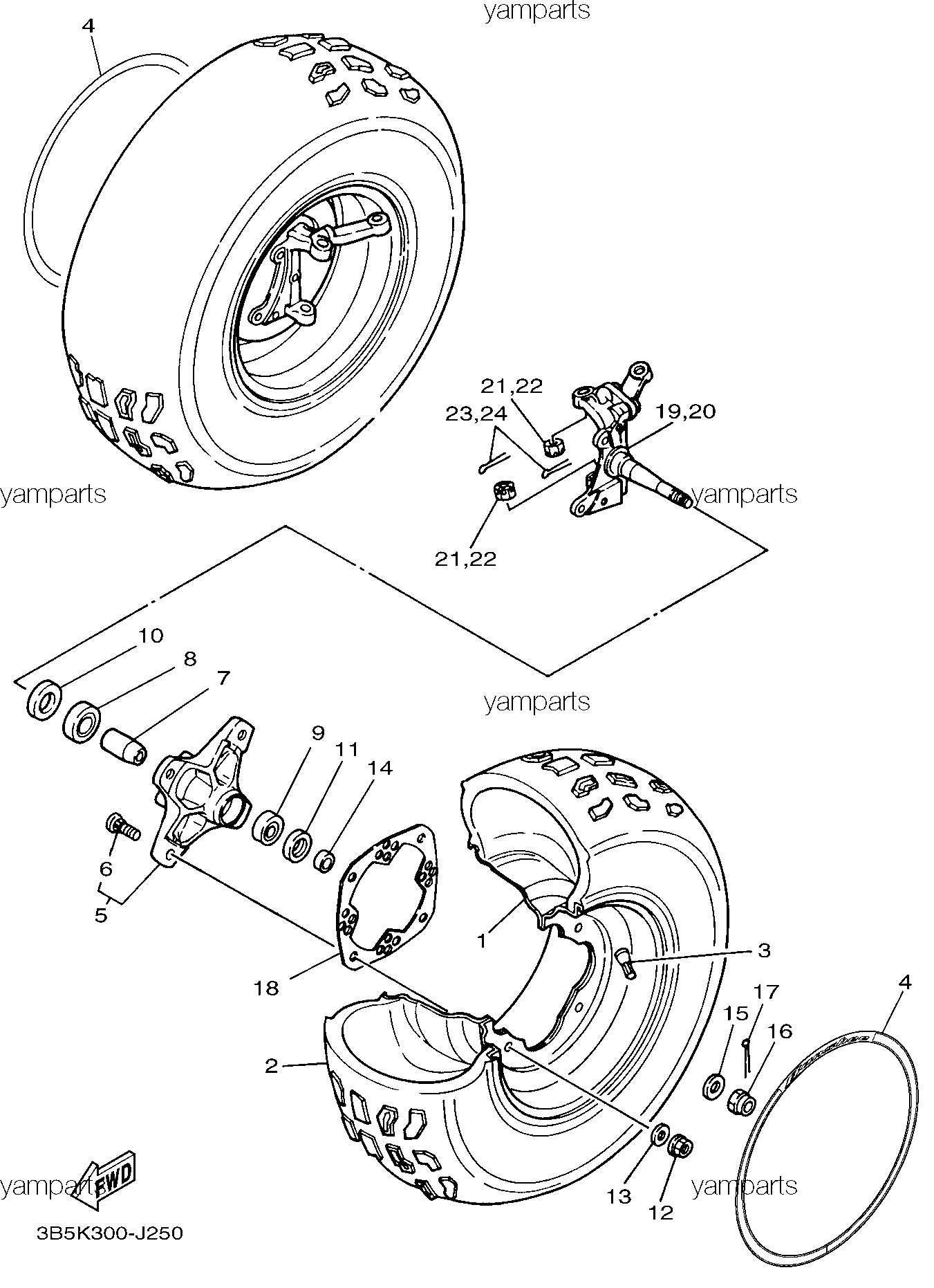 Колеса передние