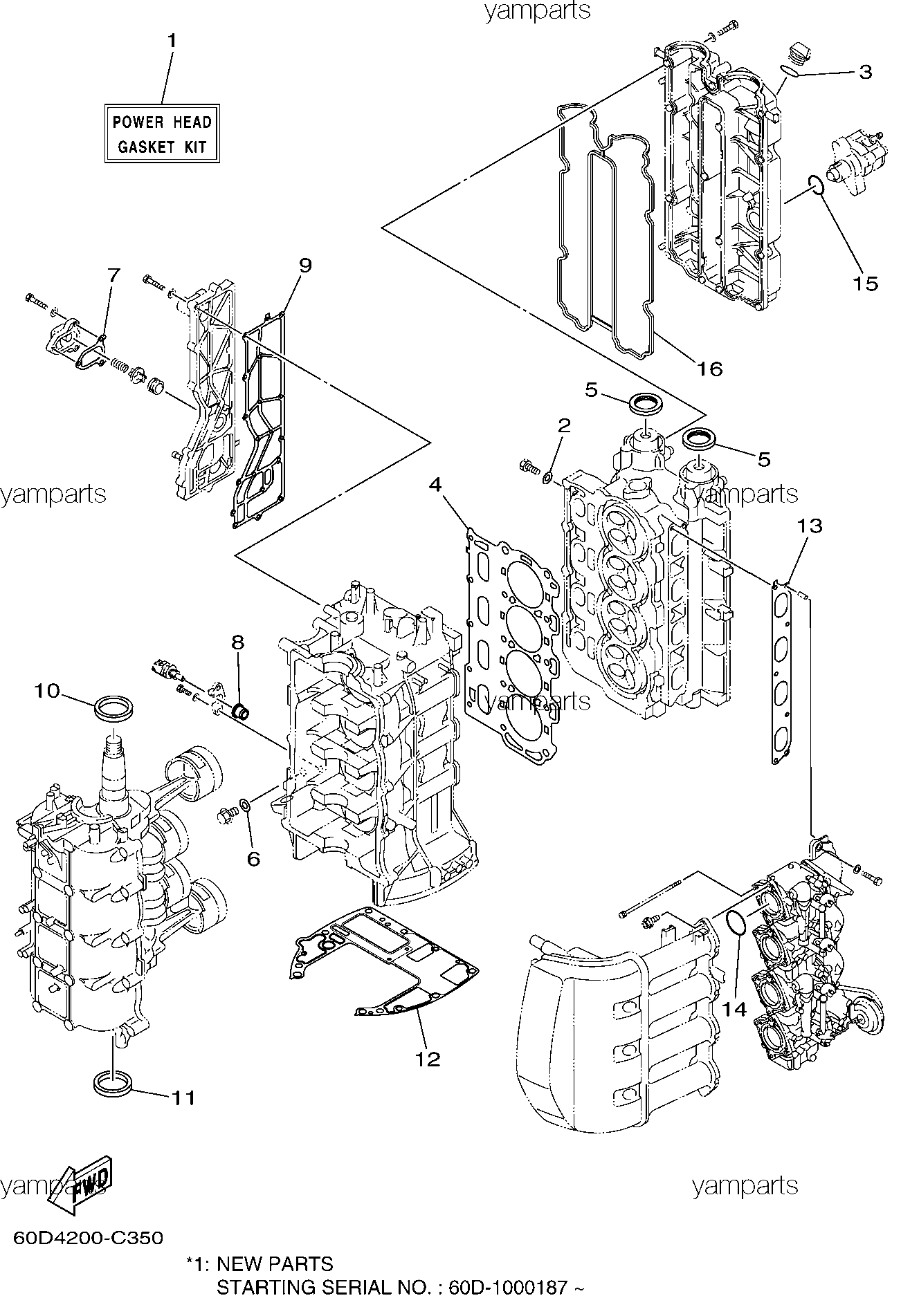 Комплекты ремонтные мотора