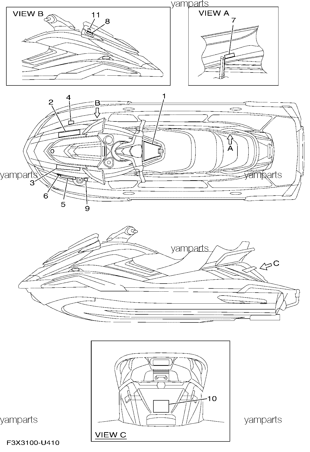 Наклейки предупреждения