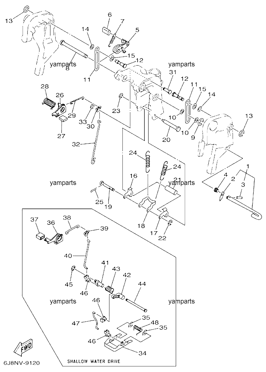 Подвеска двигателя (схема 2)