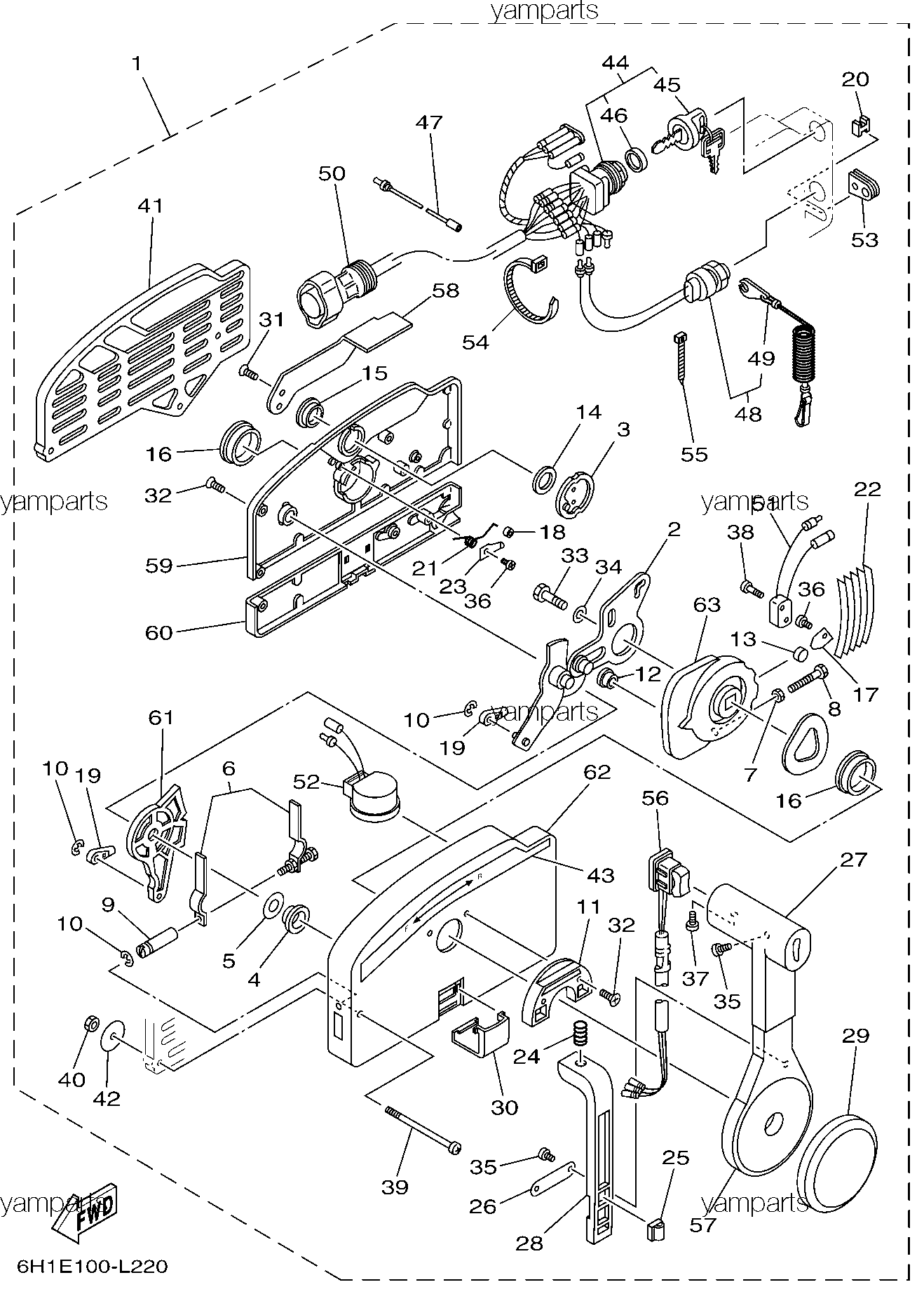 Управление дистанционное 703 (детальная схема)