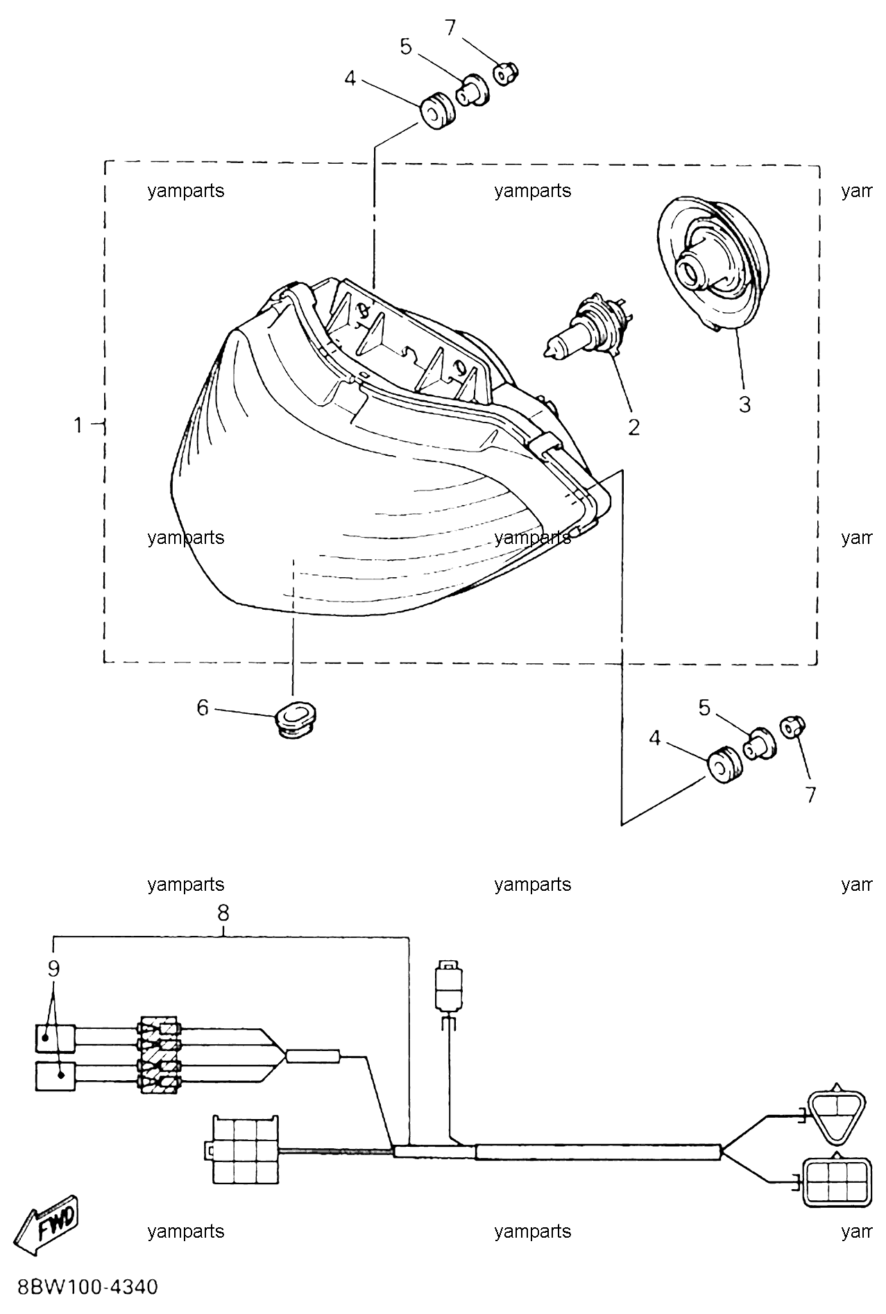 Фара головного света