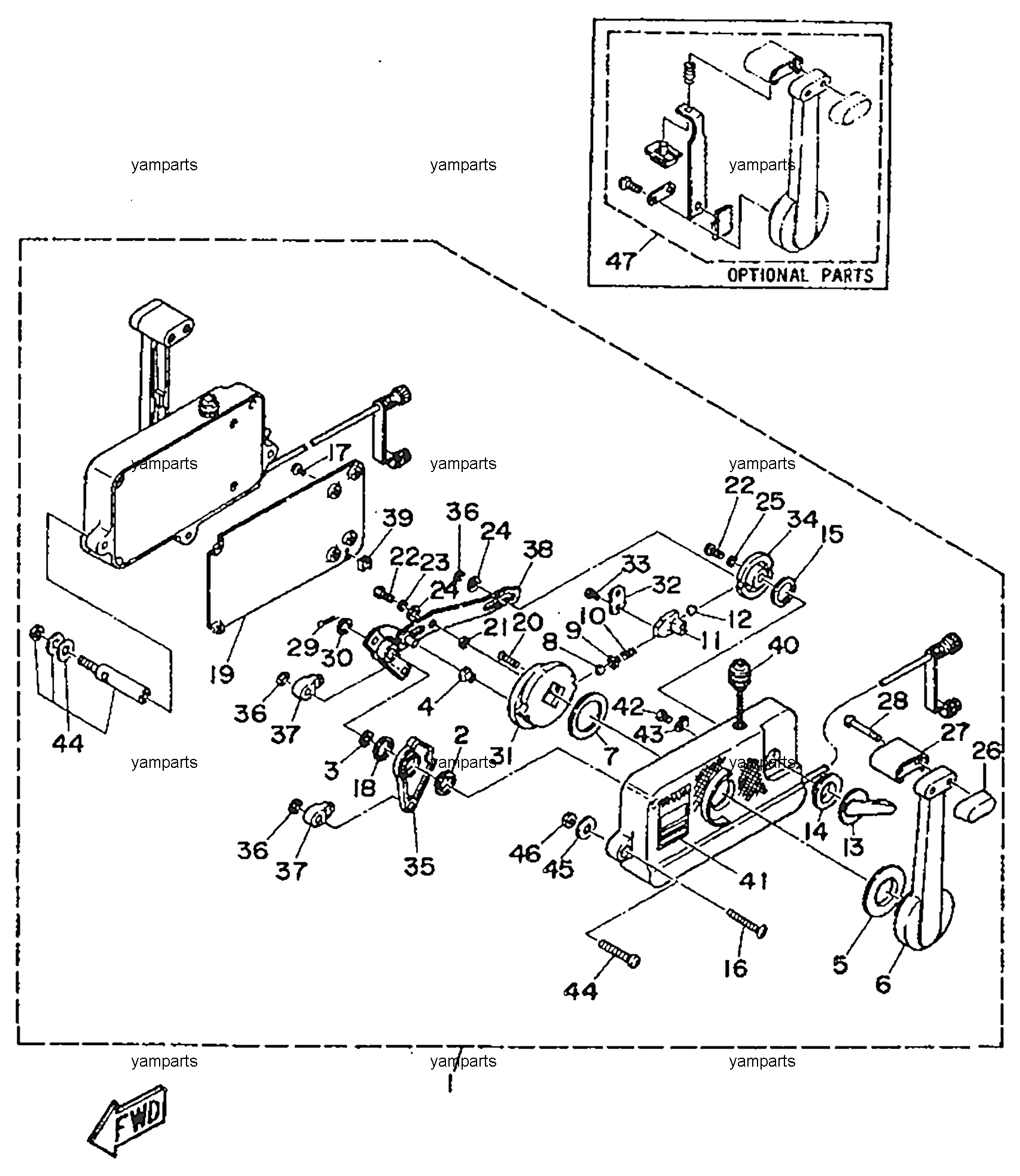 Управление дистанционное 701 (детальная схема)