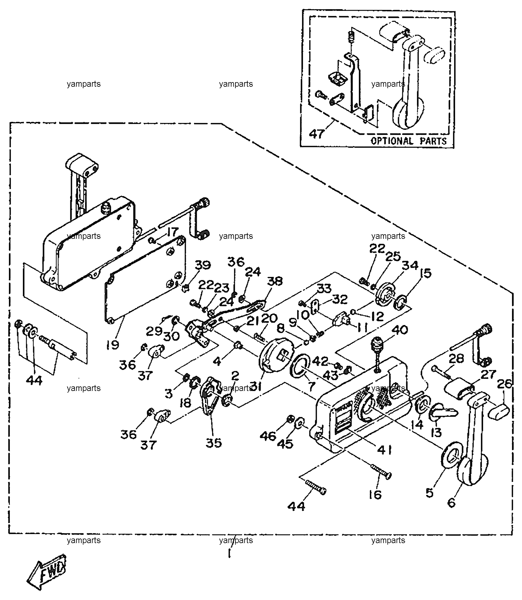 Управление дистанционное 701 (детальная схема)